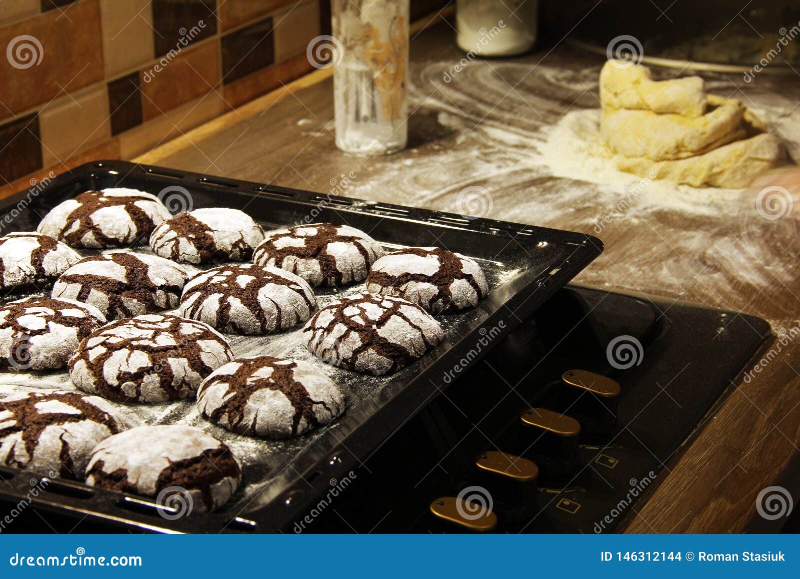 Bakery Products. Cookies in the Kitchen Stock Photo Image of cake
