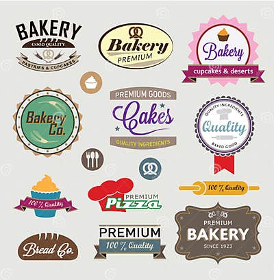 Bakery signs stock vector. Illustration of insignia, retro - 34991978