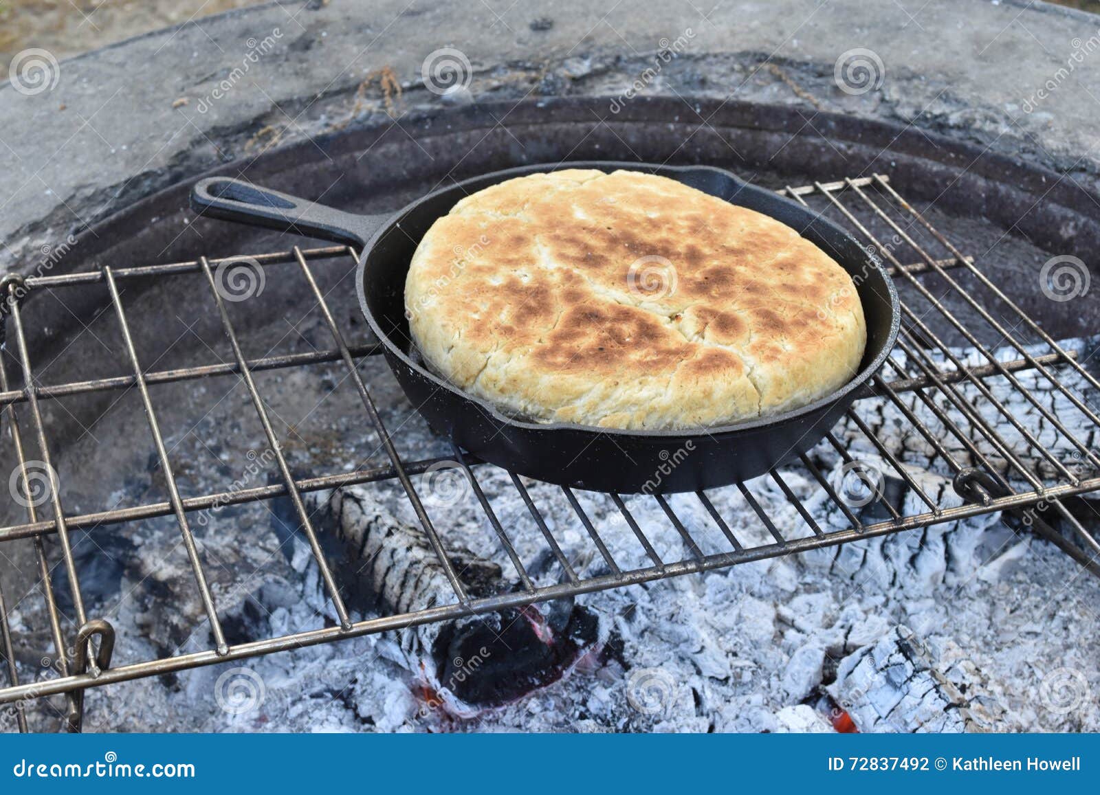 Baking bread stock photo. Image of side, bannock, outdoor 72837492