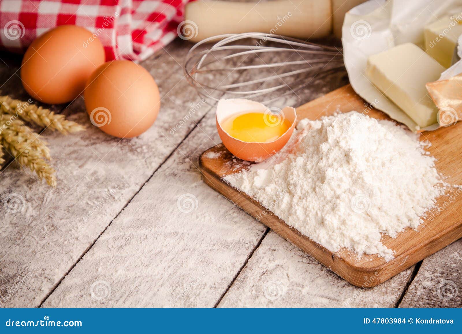 Baking Cookies, Ingredients For Cakes Stock Photo Image of cereal