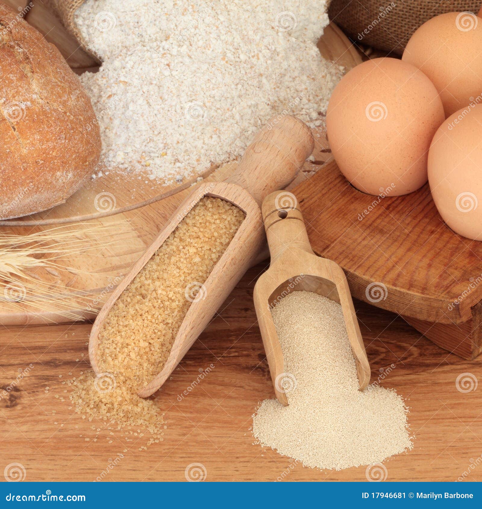 Baking Ingredients stock image. Image of loaf, food, dried 17946681