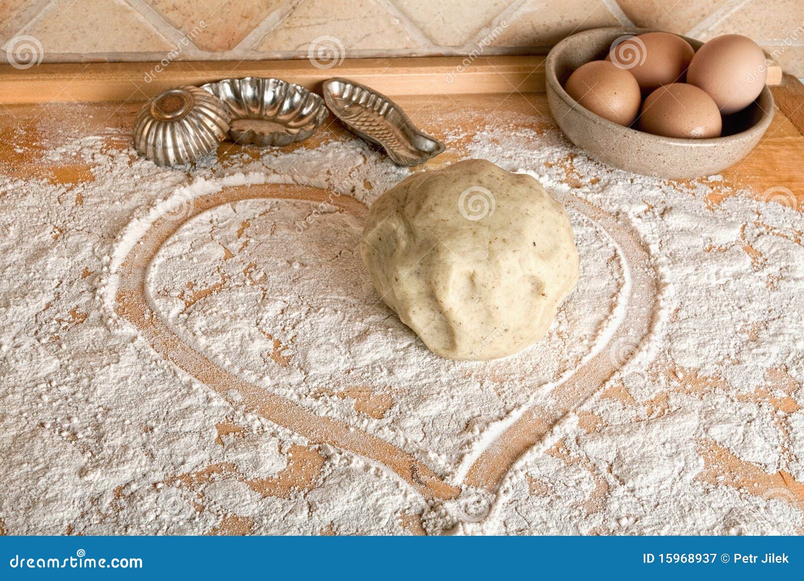 Baking with love stock image. Image of wooden, kitchen 15968937