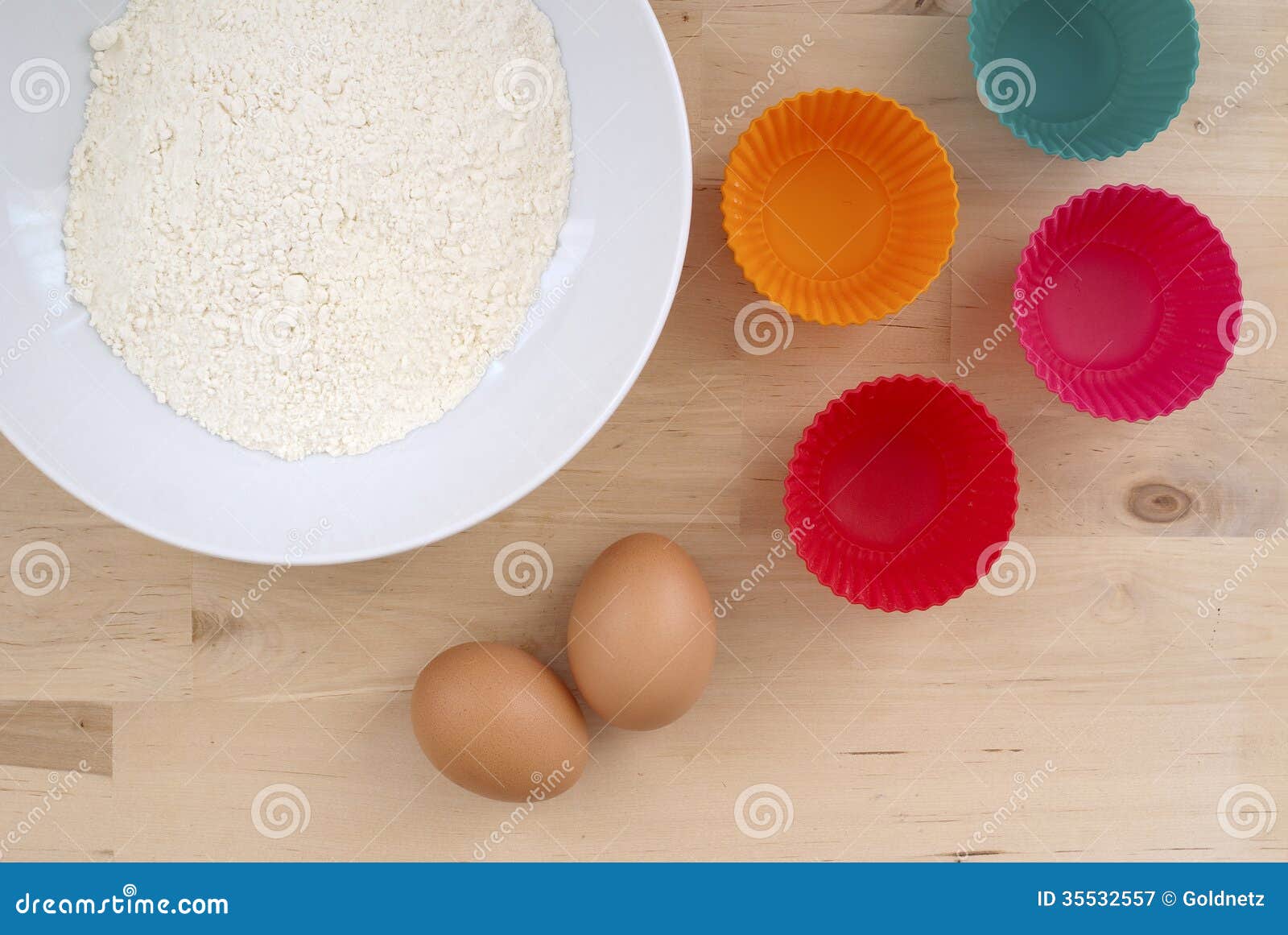 Baking muffins stock image. Image of home, ingredient 35532557
