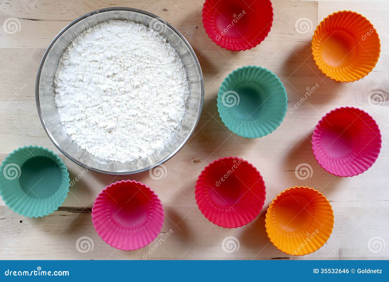 Baking muffins stock photo. Image of child, design, bake 35532646