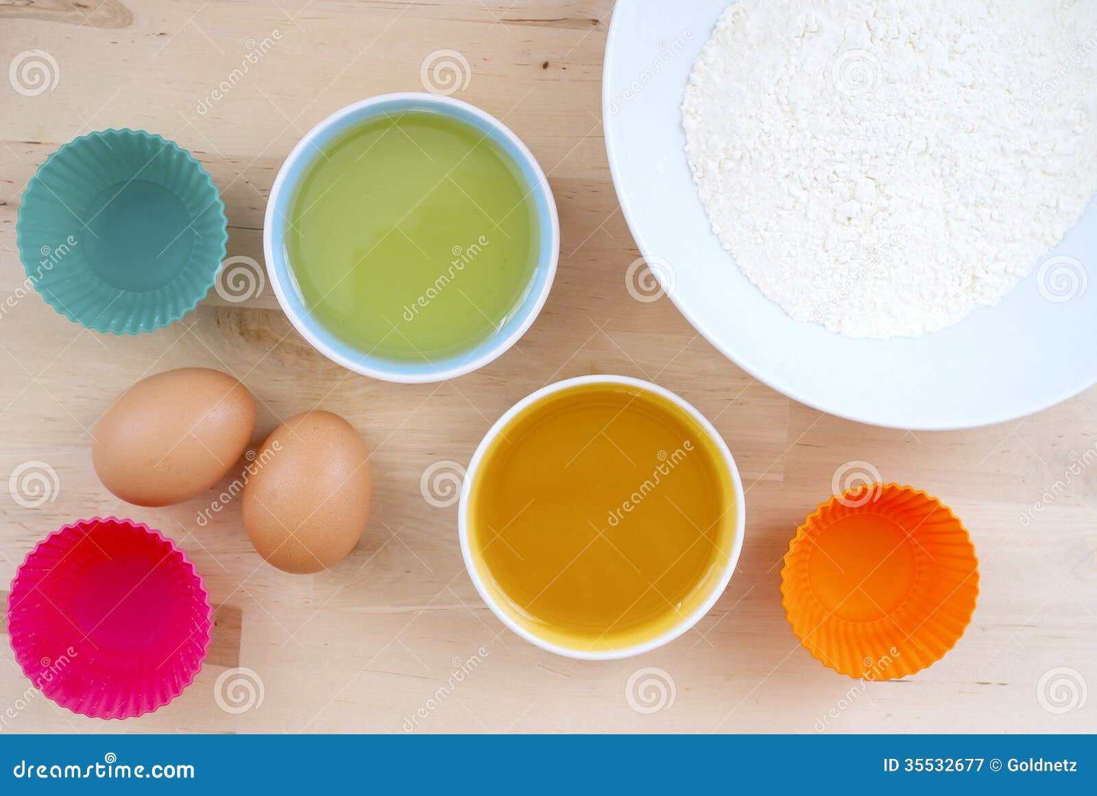 Baking muffins stock image. Image of equipment, colorful 35532677