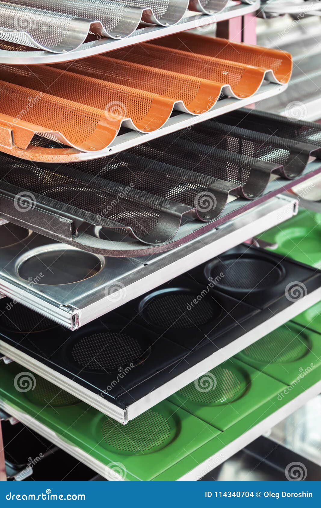 Baking Pans and Baking of Bakery Products Stock Photo Image of object