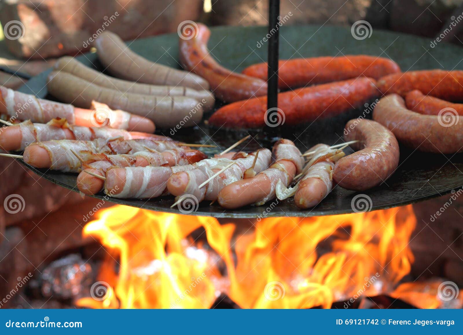 baking sausages