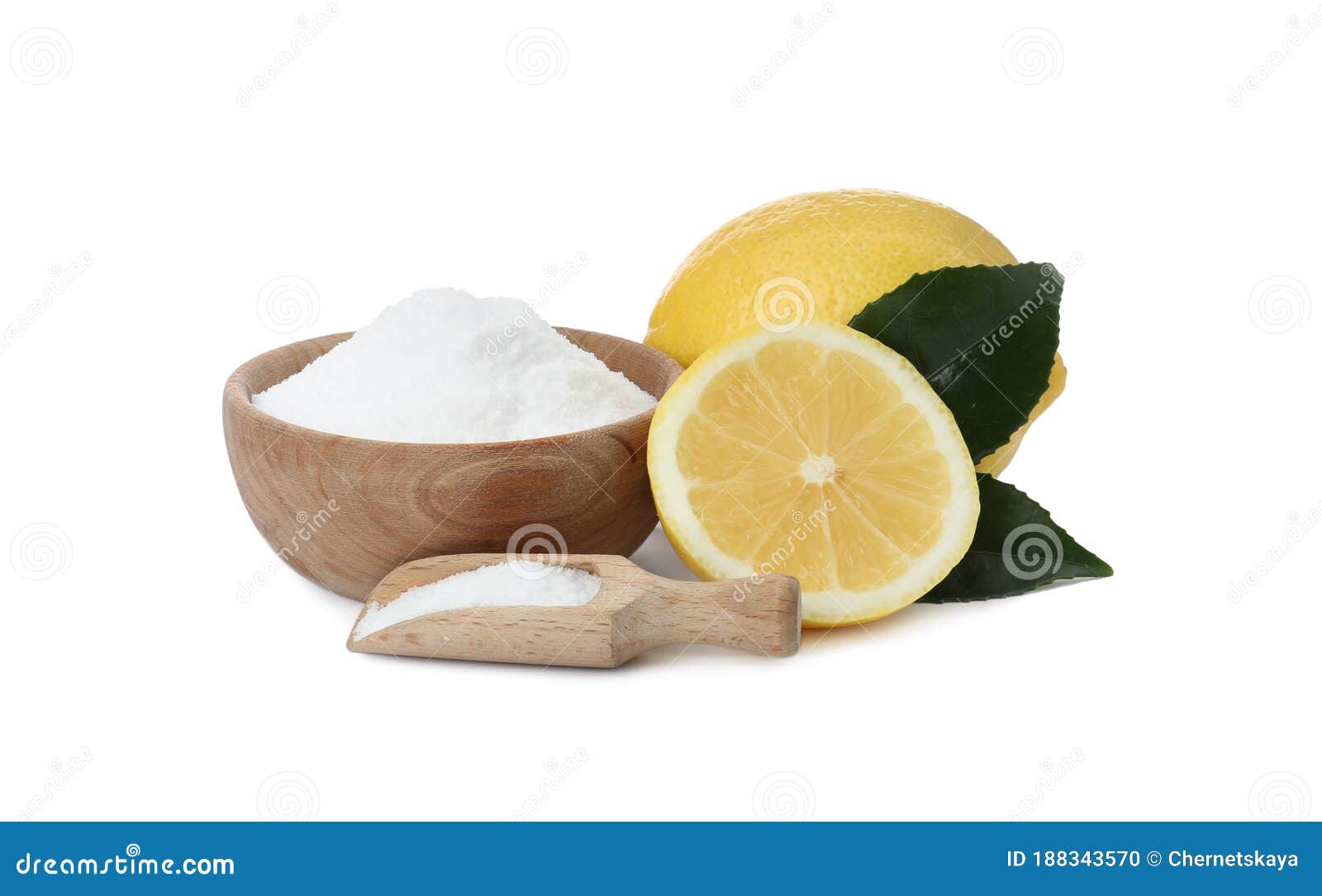 Baking Soda and Cut Lemons on Background Stock Photo Image of cooking, homemade 188343570