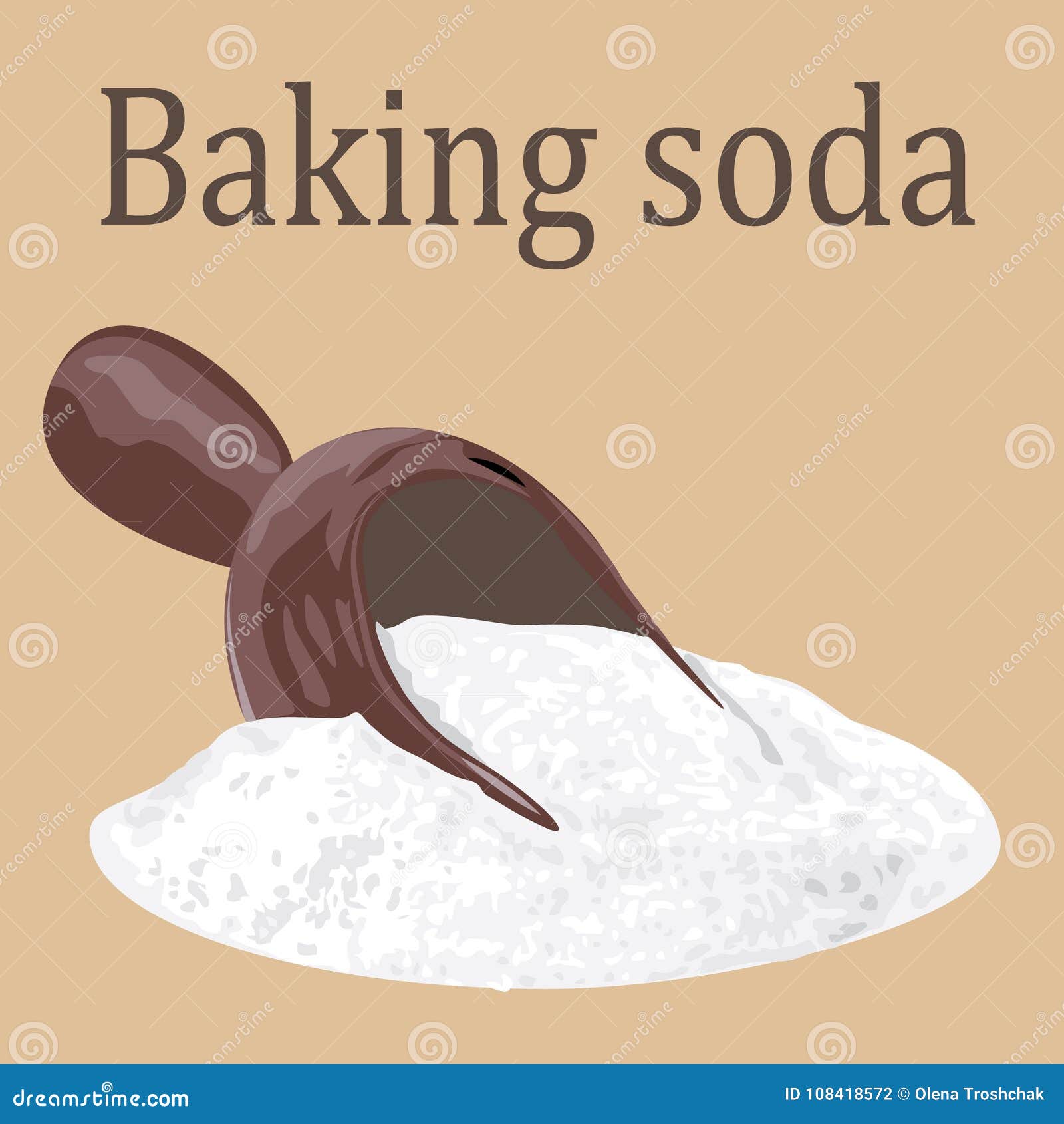 Baking Soda Icon. Trendy Baking Soda Logo Concept On White Background