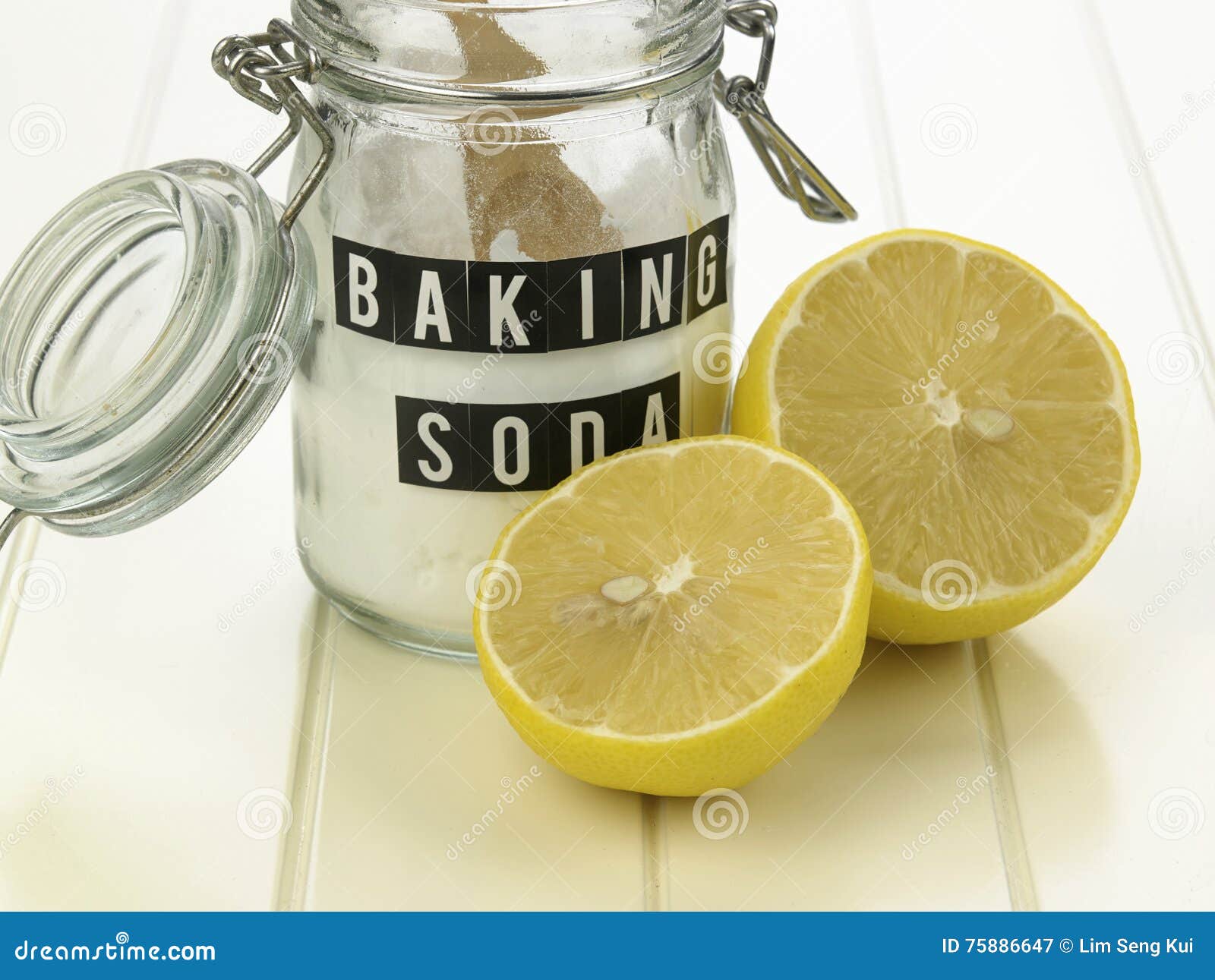 Baking soda stock image. Image of lemon, cleaner, friendly 75886647
