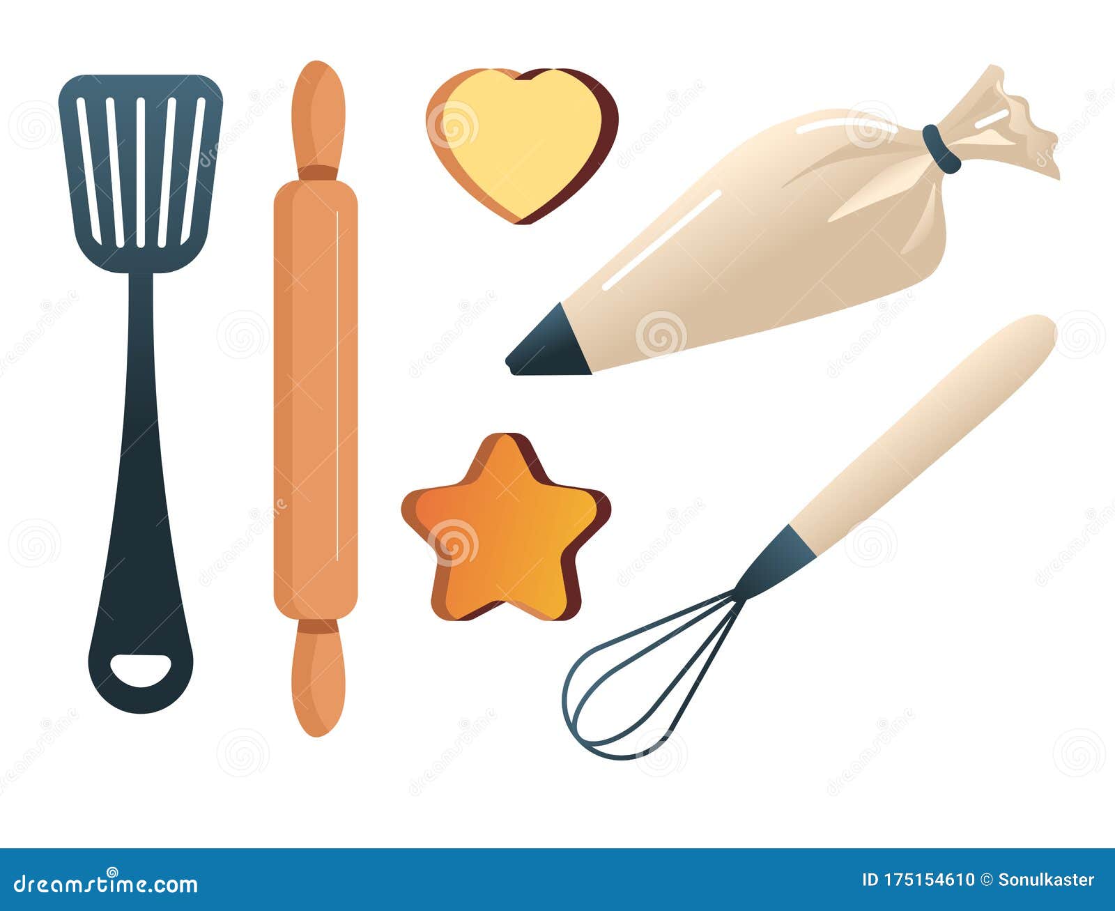 Baking Tools, Bakery Items, Cake Decoration and Cookies Making Stock Vector  - Illustration of cake, food: 175154610