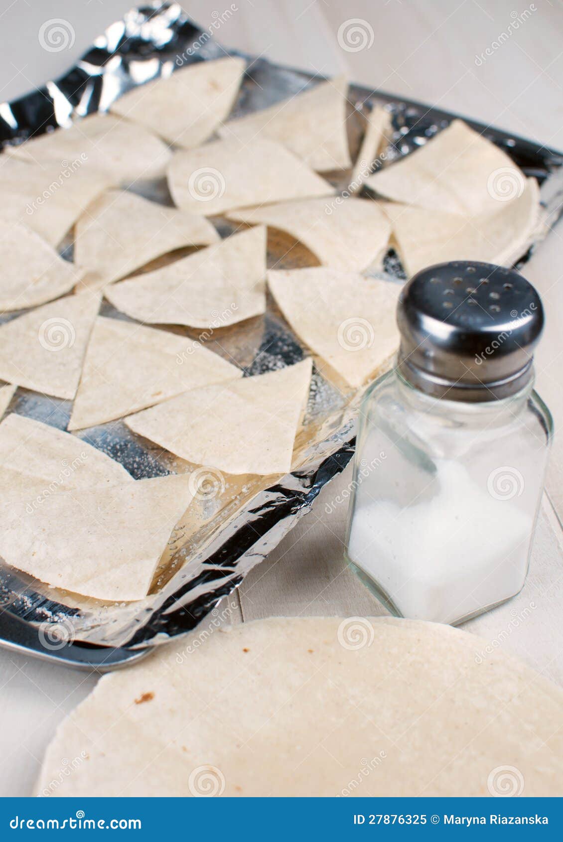 Baking Tortilla Chips Salted Stock Image Image of baked, grilled
