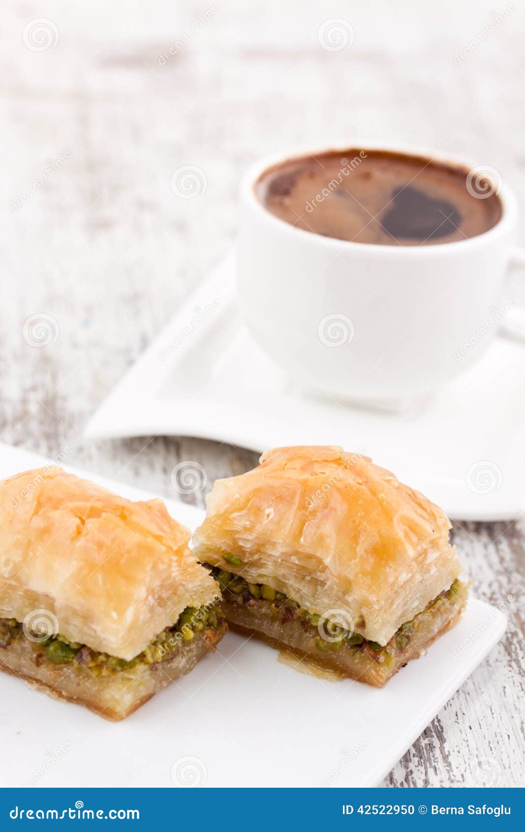 Baklava and turkish coffee stock photo. Image of delicious - 42522950