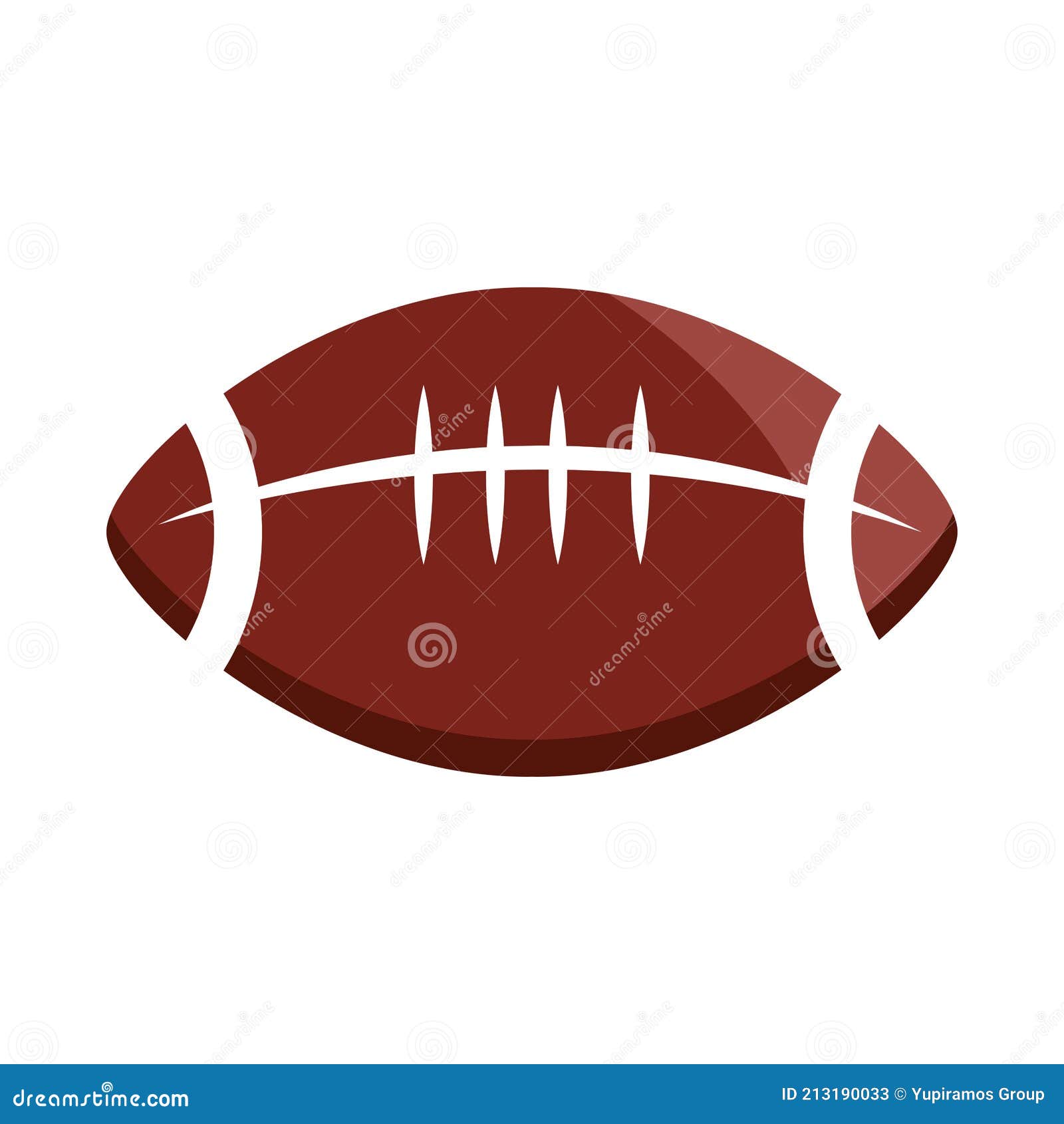 Vector de balón de fútbol americano