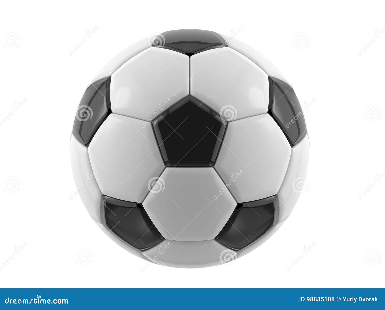 Moeras Mammoet Dek de tafel Bal Van De Leer De Zwart-witte Voetbal De Bal Van Het Voetbal 3D  Illustratie Stock Illustratie - Illustration of vrijetijdsbesteding, voetbal:  98885108