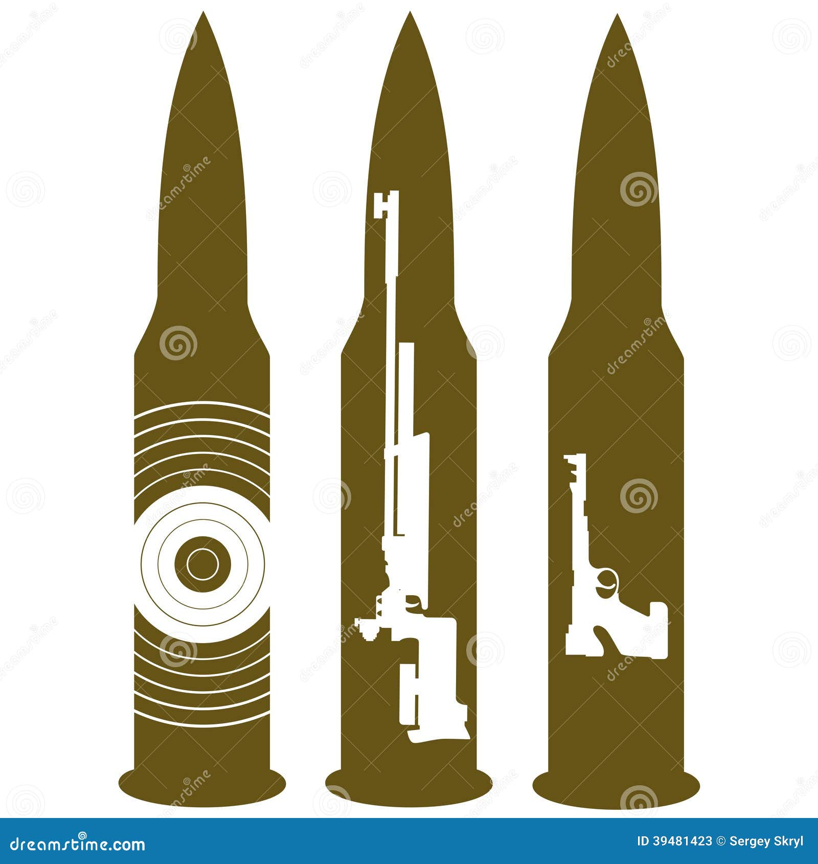 Bala shooting2 ilustración del vector. Ilustración de arma 39481423