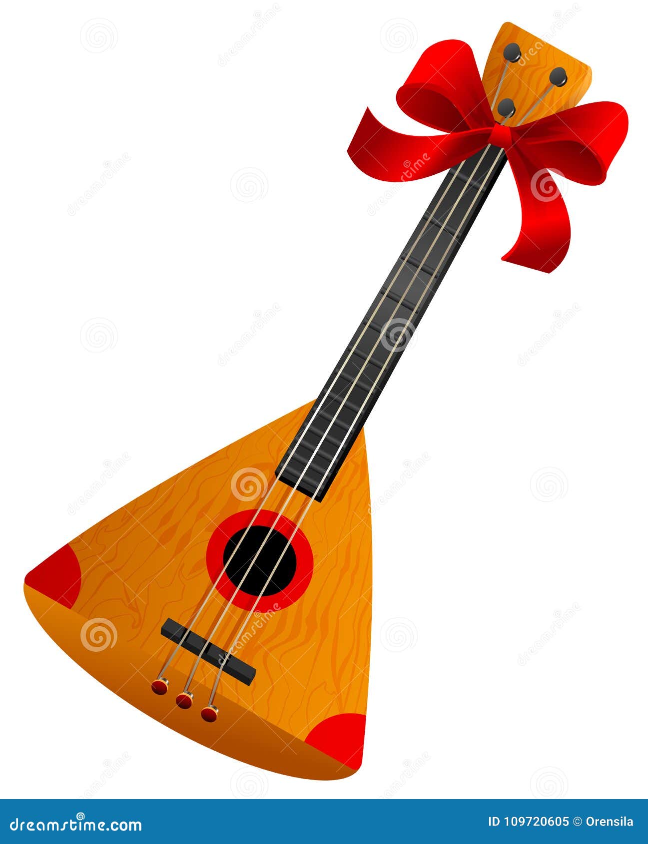 balalaika russian retro national traditional musical instrument. stringed musical instrument