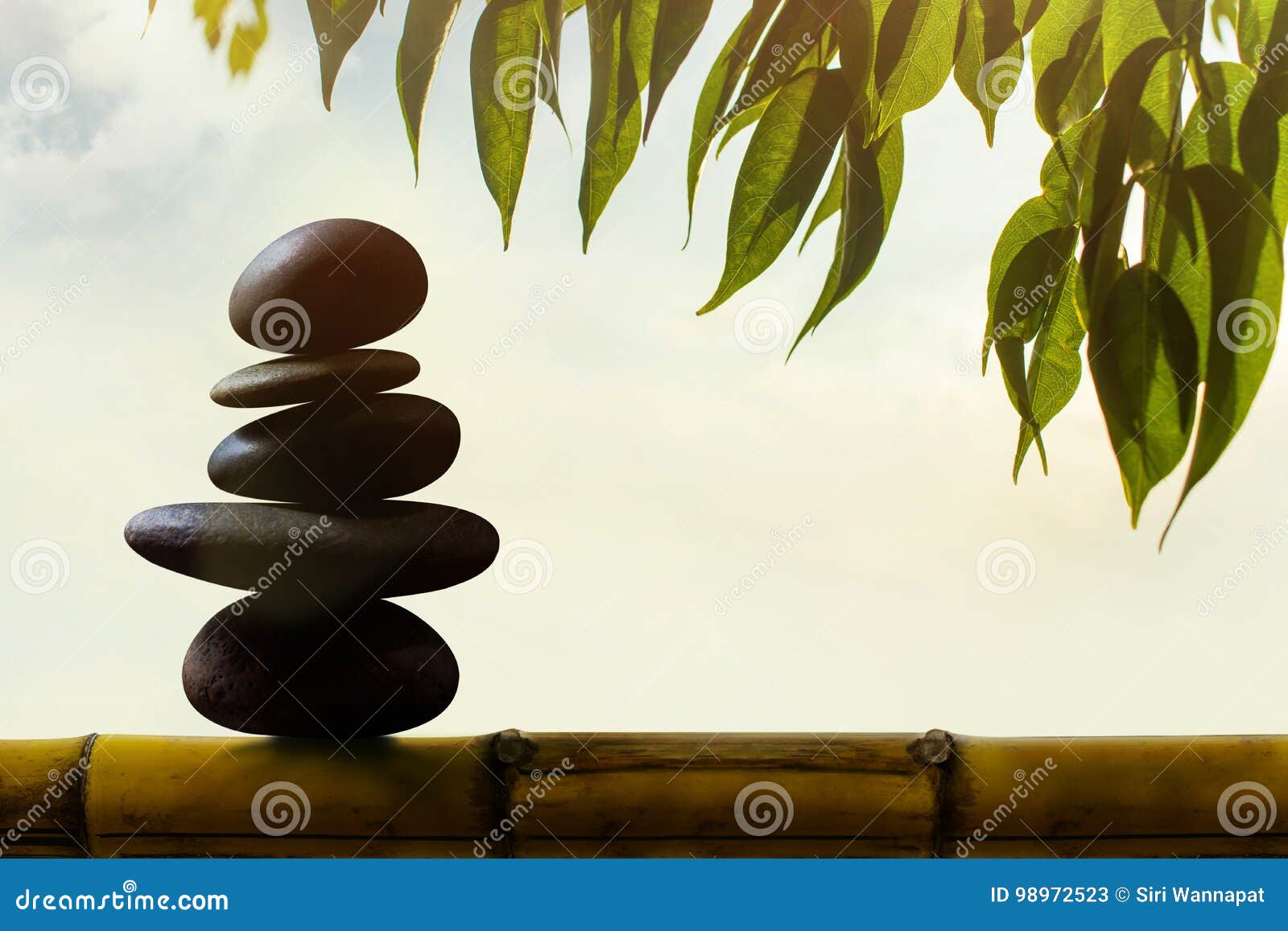 Balance Concept between of Life and Work Present by Natural Zen Stock Image Image of copy