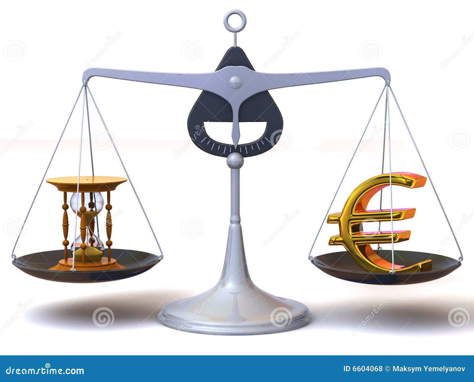 Balance De Temps Et D'argent Illustration Stock Illustration du