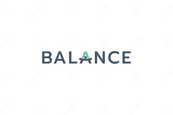 Balance Logo with Balanced Scales on Letter a Stock Vector ...