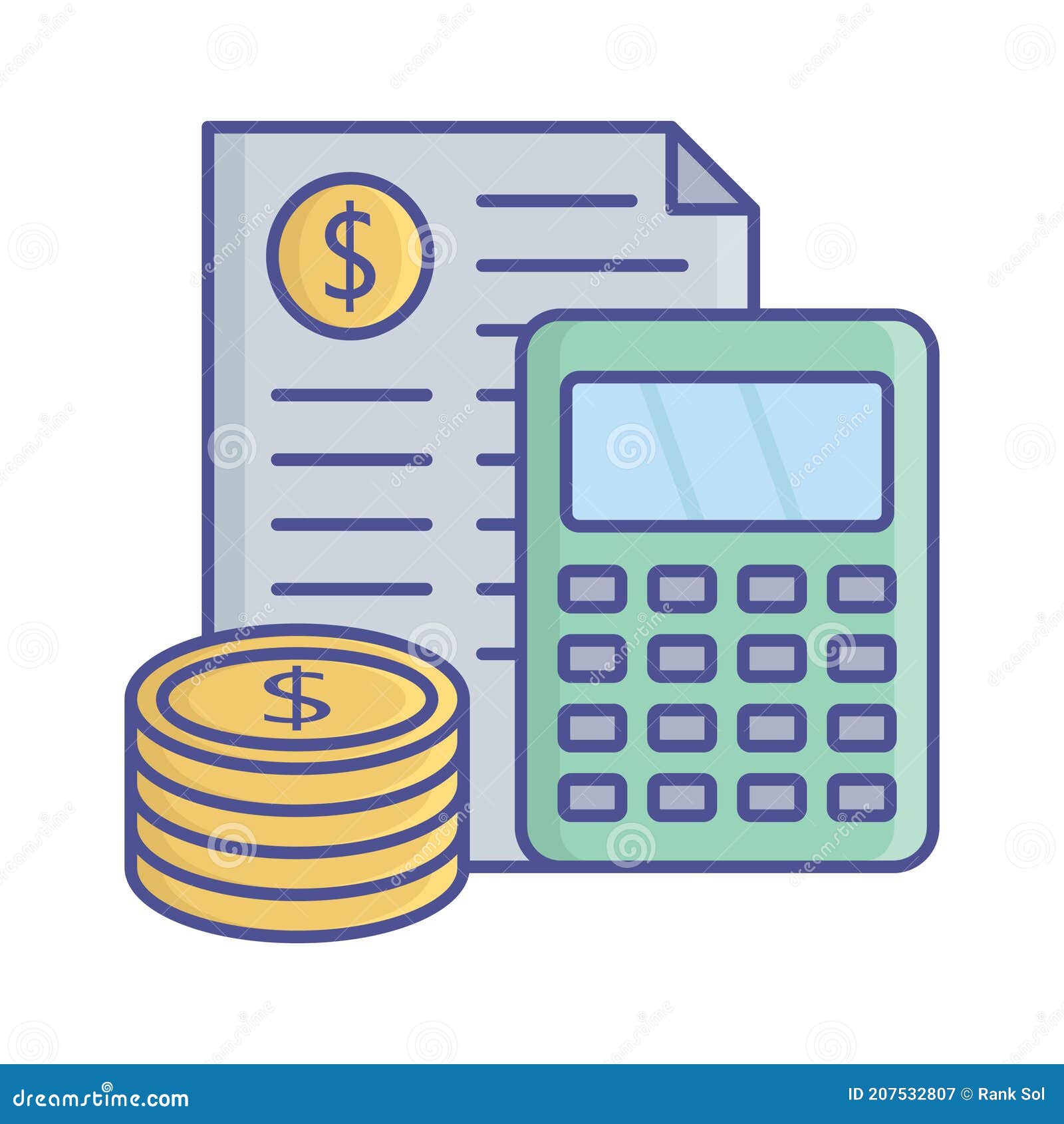 Balance Sheet Flat Vector Icon Which Can Easily Modify or Edit