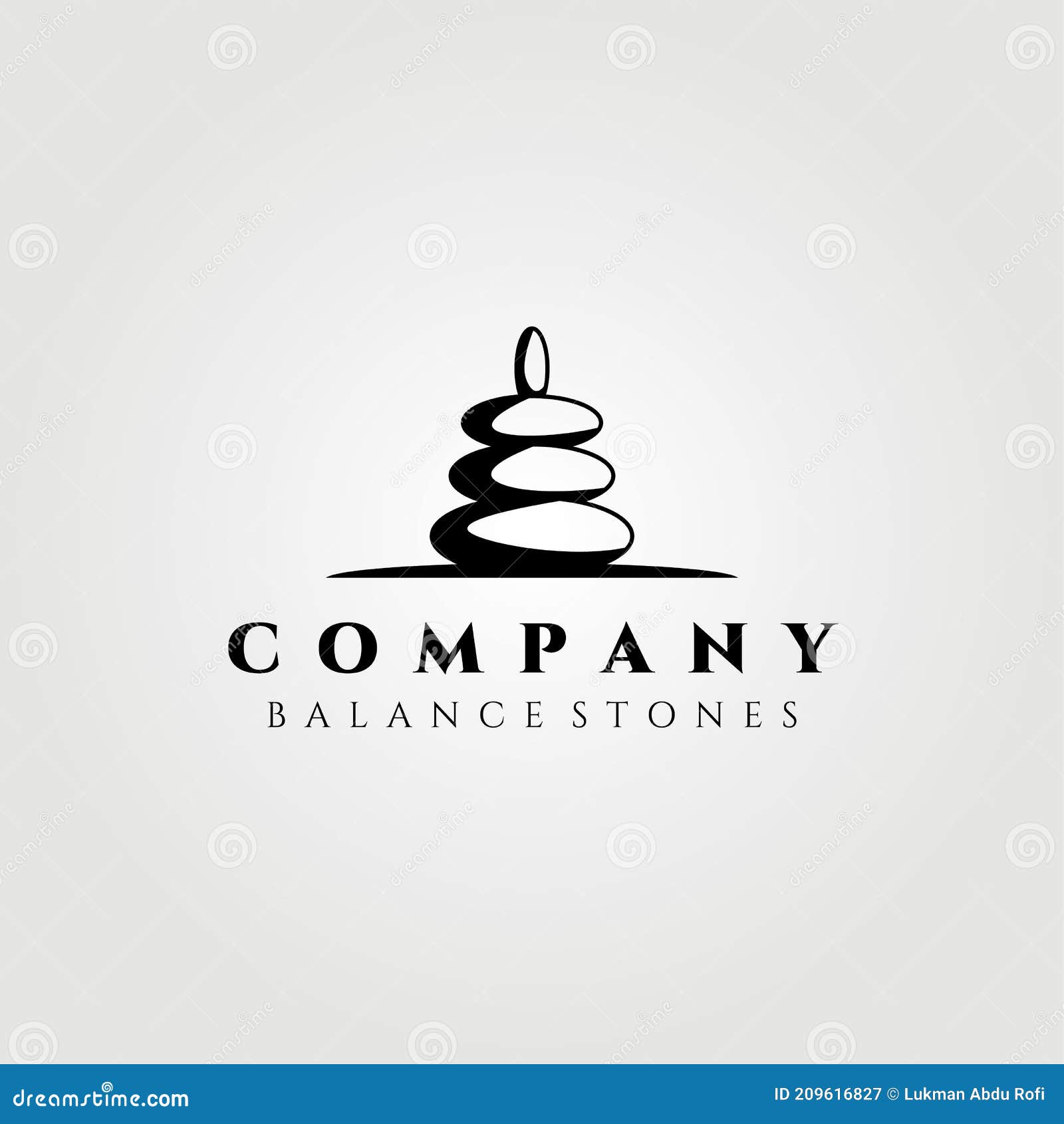 Balance Stone, Balancing Stones Logo Vintage Vector Illustration Design ...