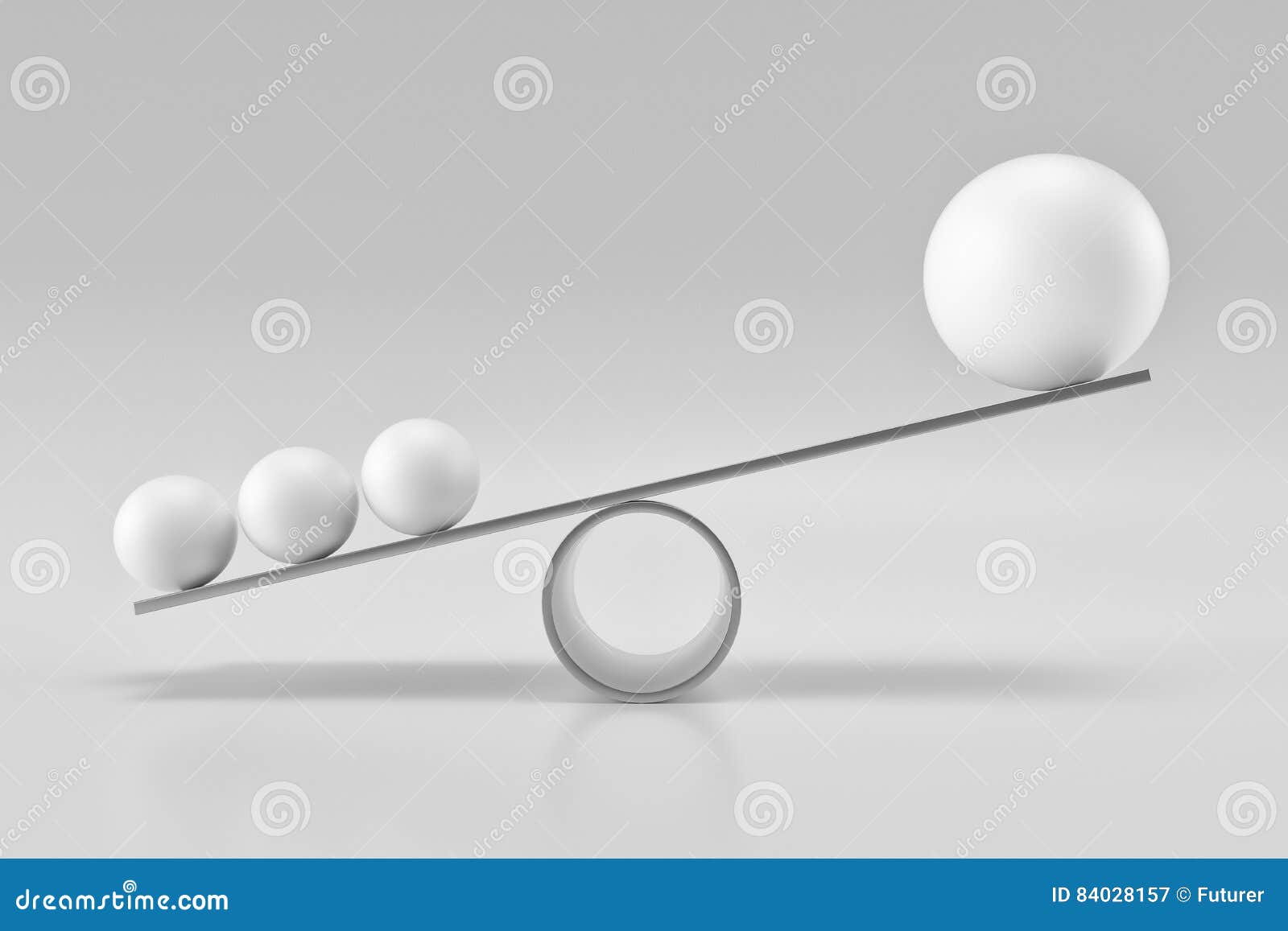 Balancing Balls - 3D Rendering Stock Illustration - Illustration of ...