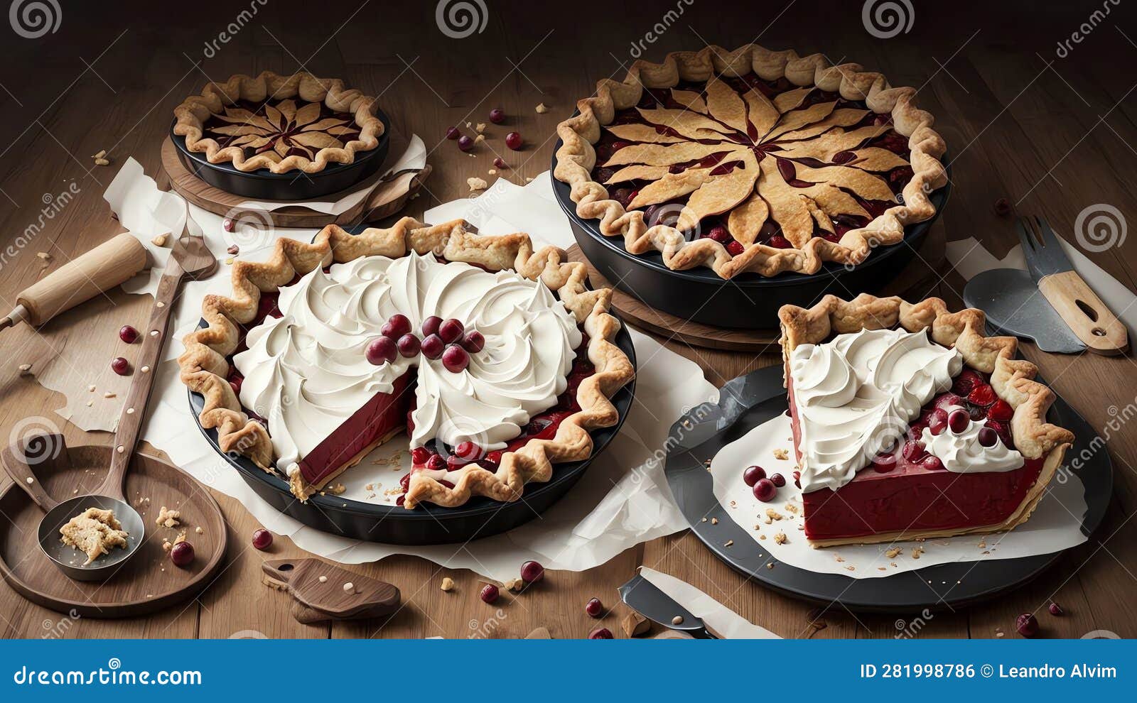 balancing flavors national peach pie day paper art.ai generated