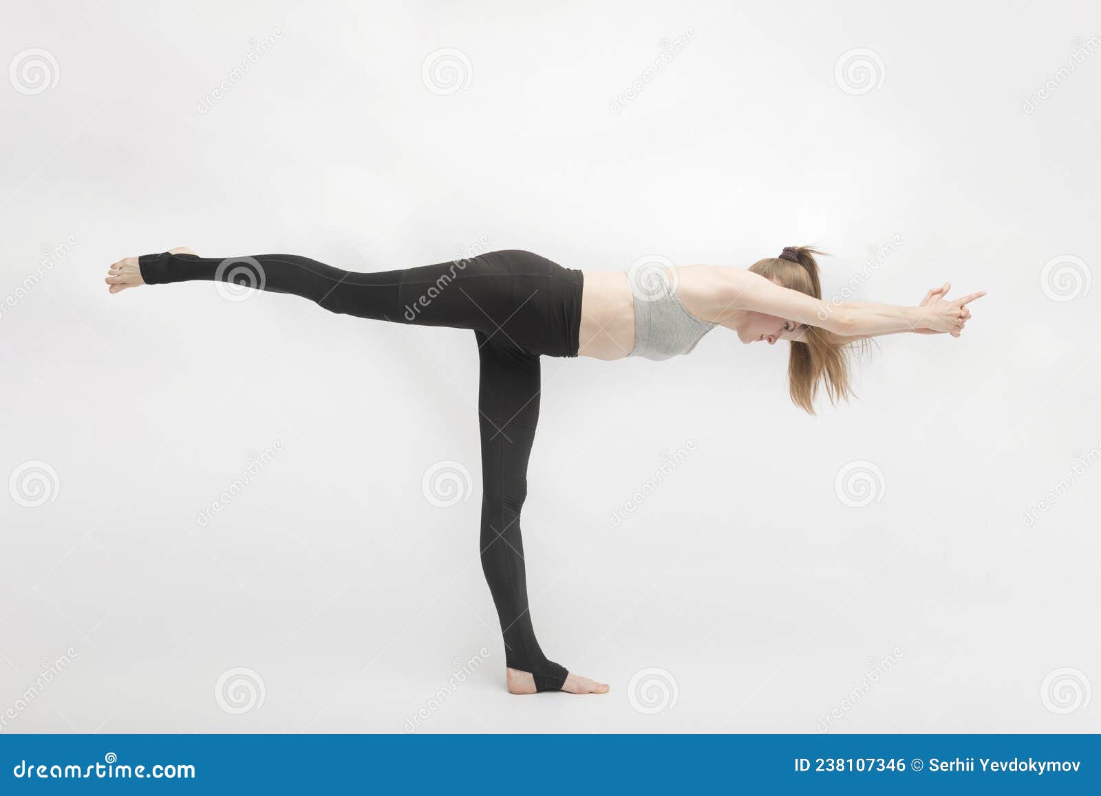 Balancing Stick Pose. Tuladandasana Stock Photo - Image of