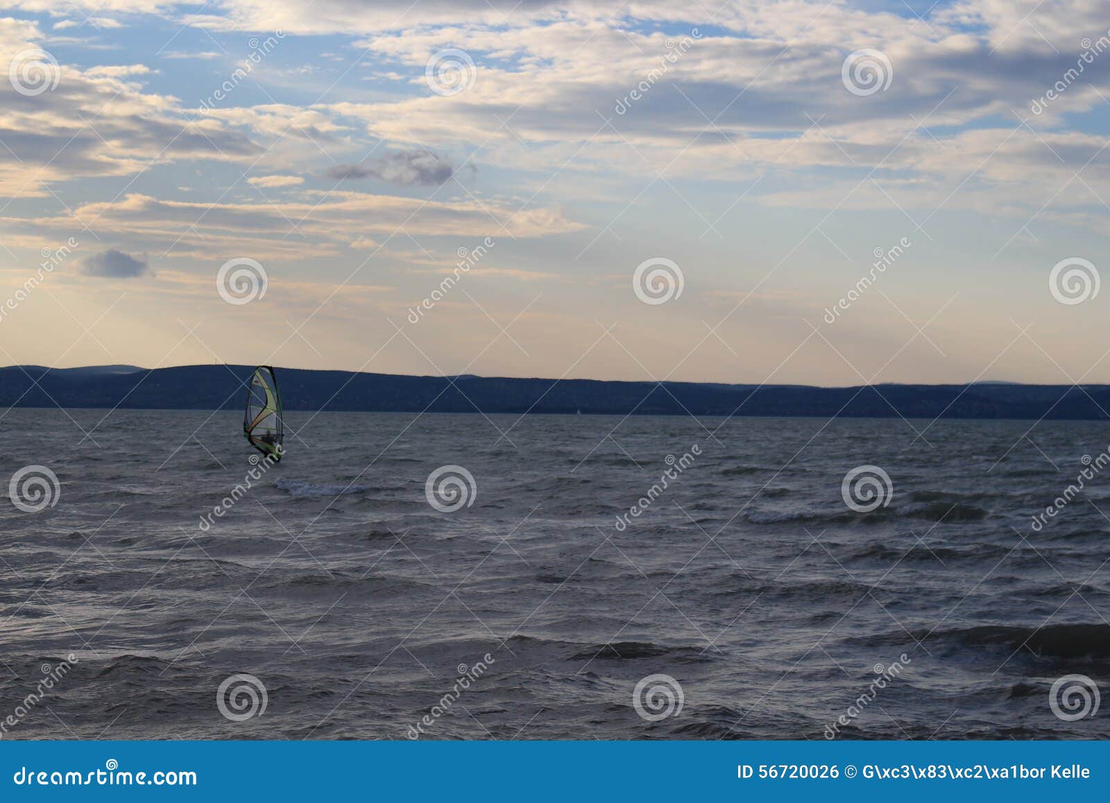 Balaton stock photo. Image of balaton, wave, surf, cloud 56720026
