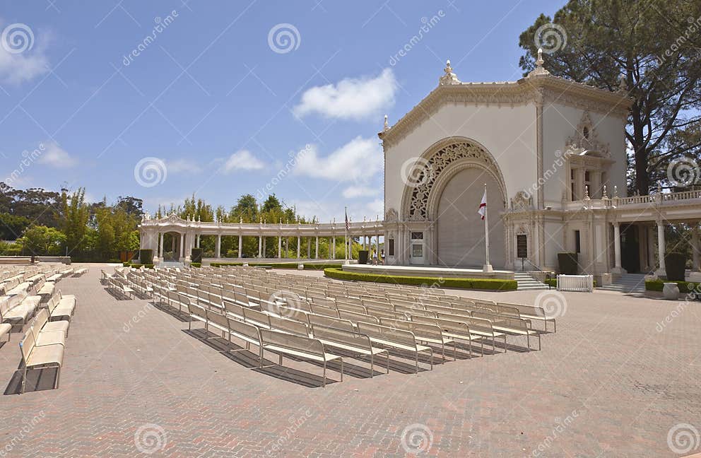 Balboa Park Outdoor Concert and Theater California. Stock Photo Image