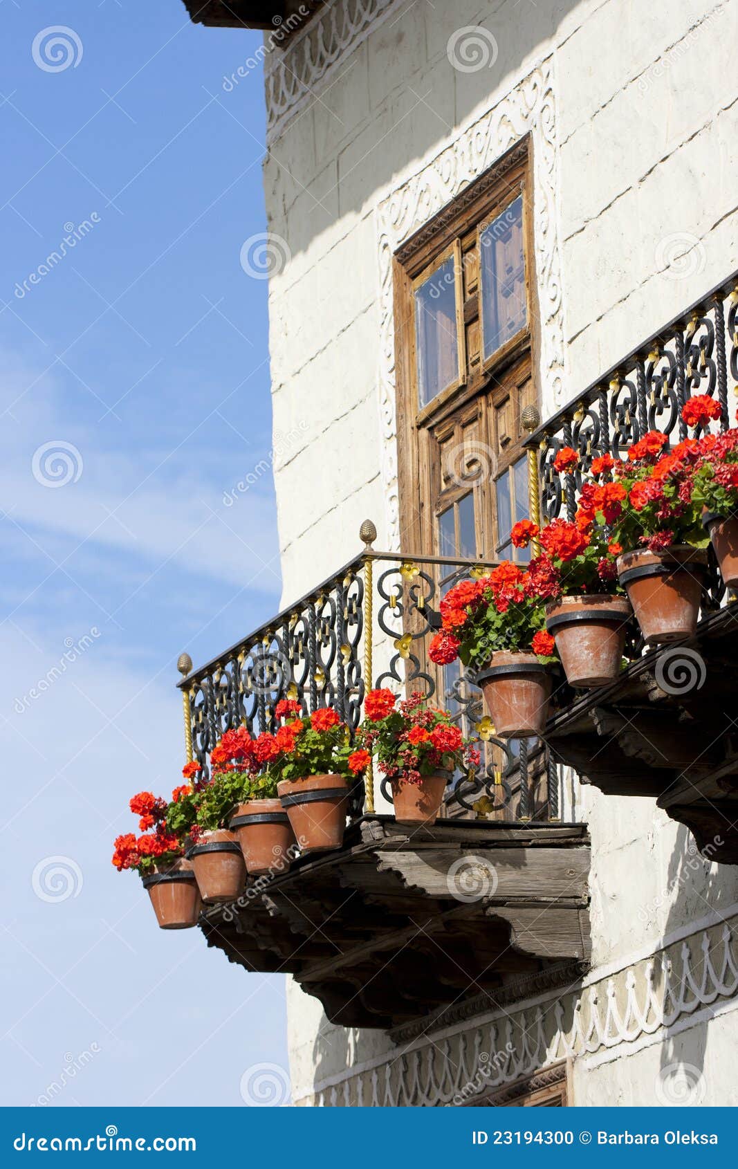 balcon with flowers