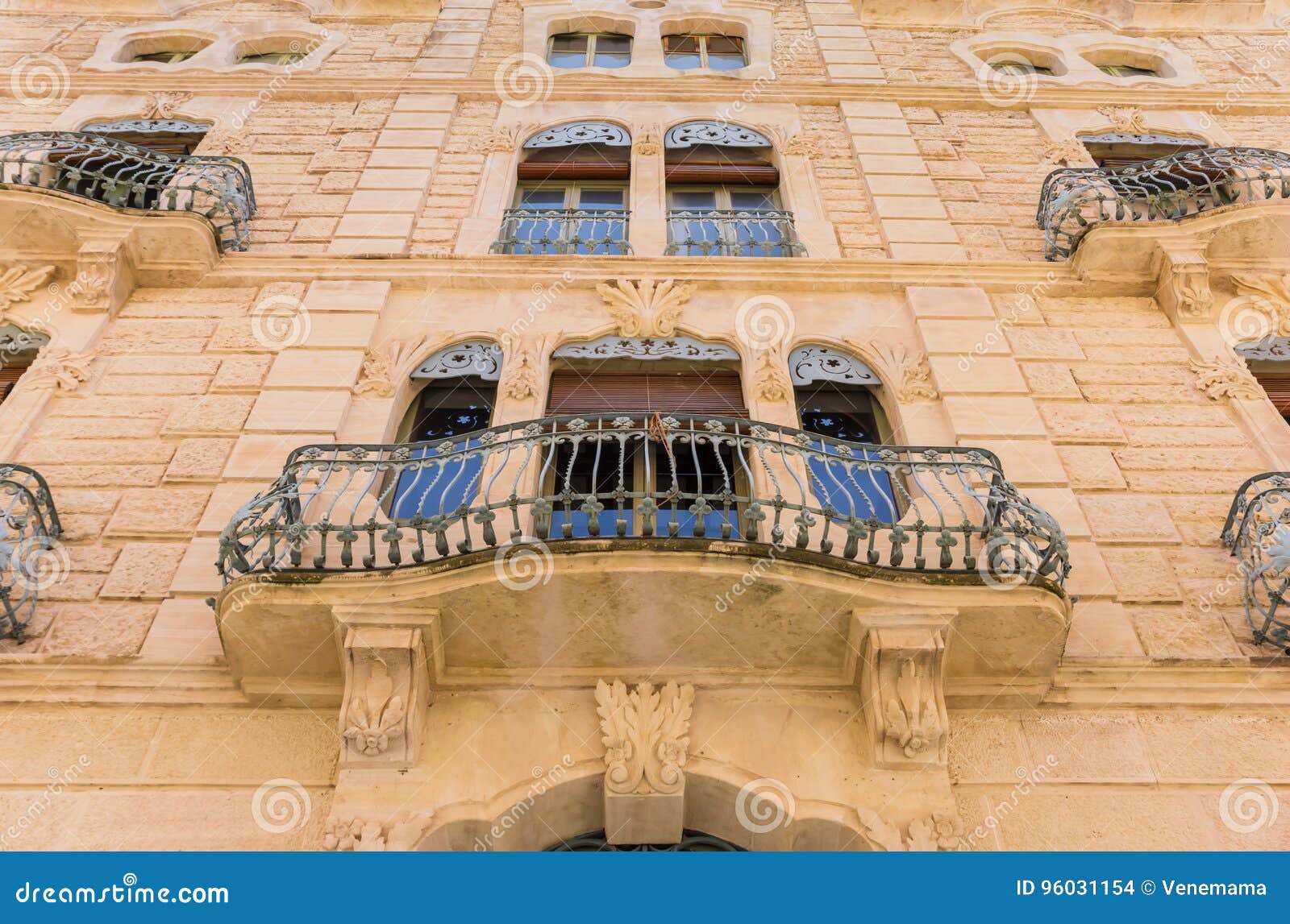balcony at a historic apartment building in alcoy