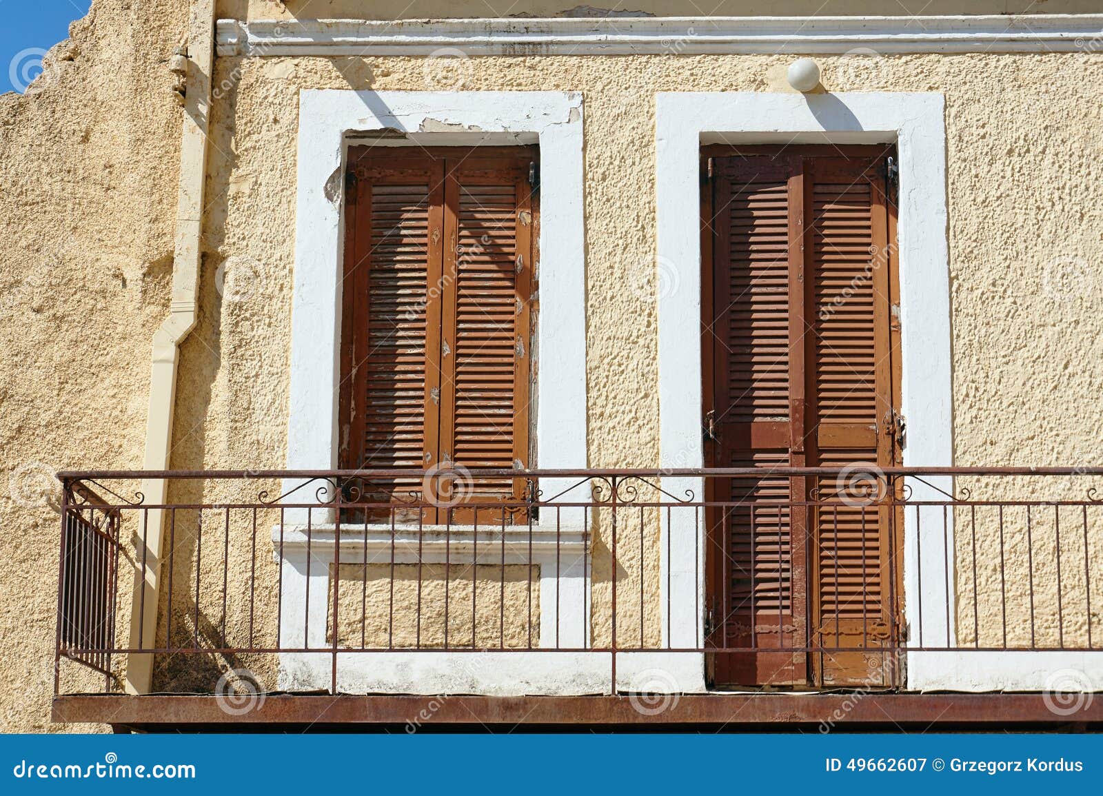 balcony in an old building