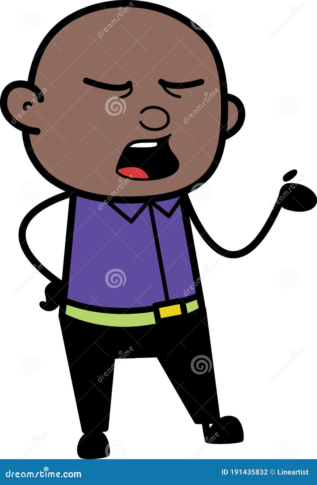 Black Person Face Clipart