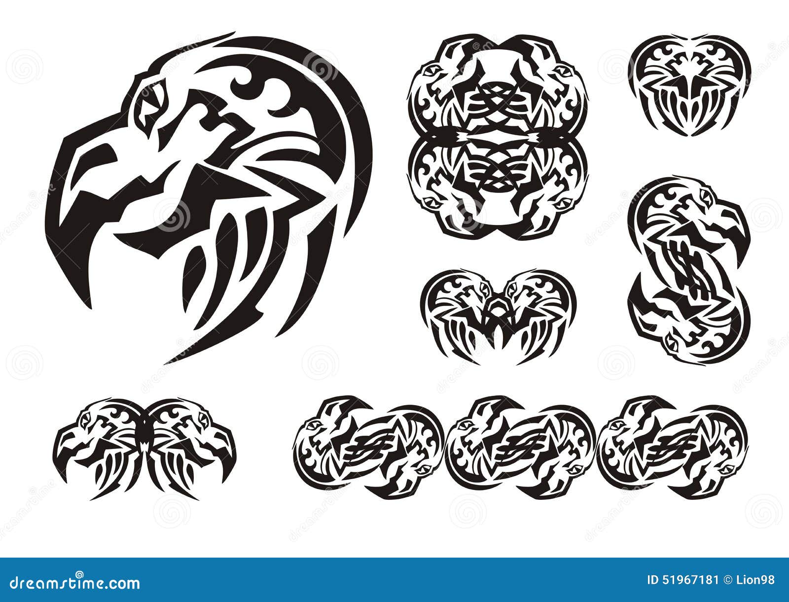 Bald eagle head symbols stock vector. Illustration of mascot - 51967181