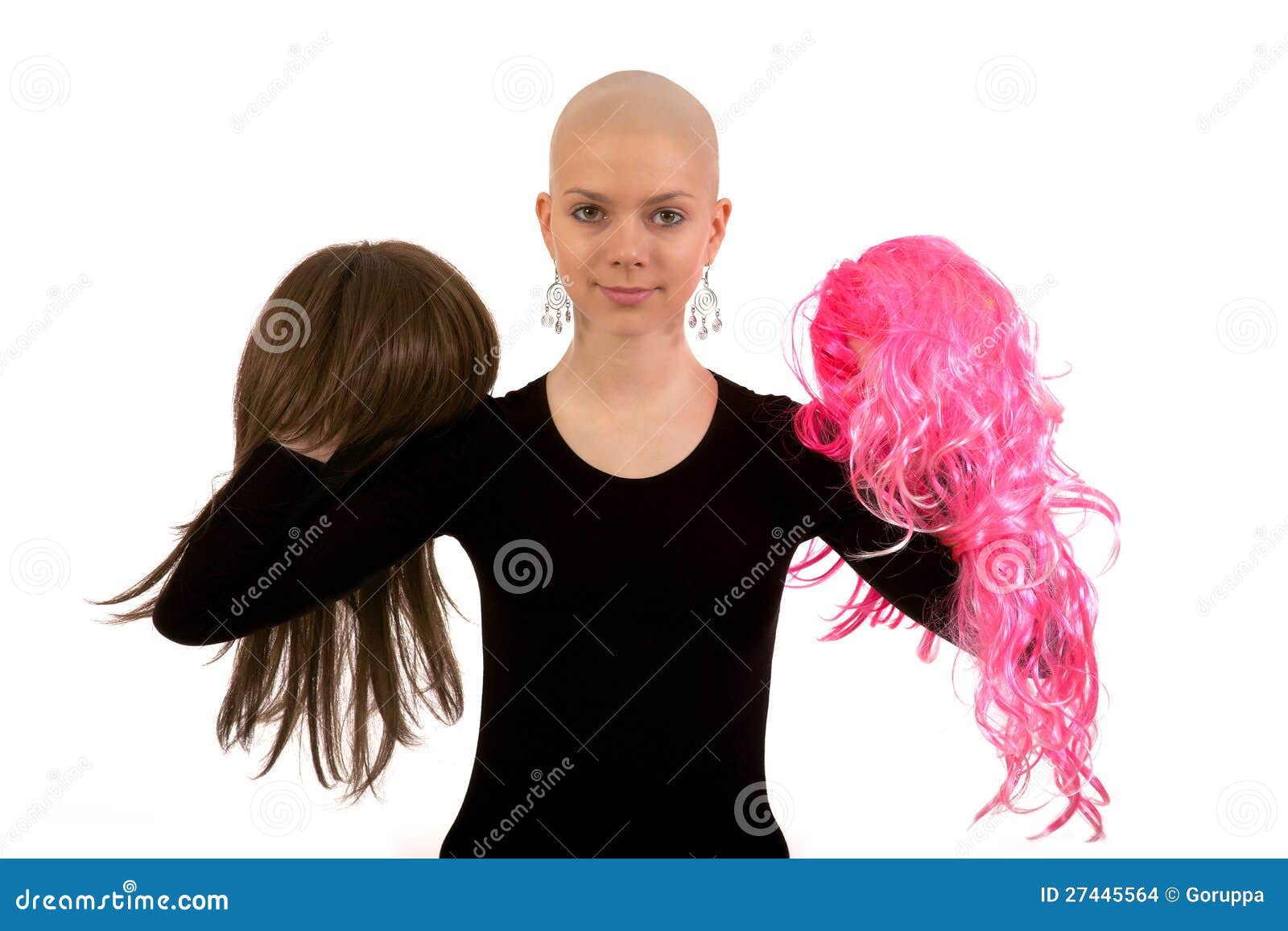 Bald Girl Stock Images Image 27445564