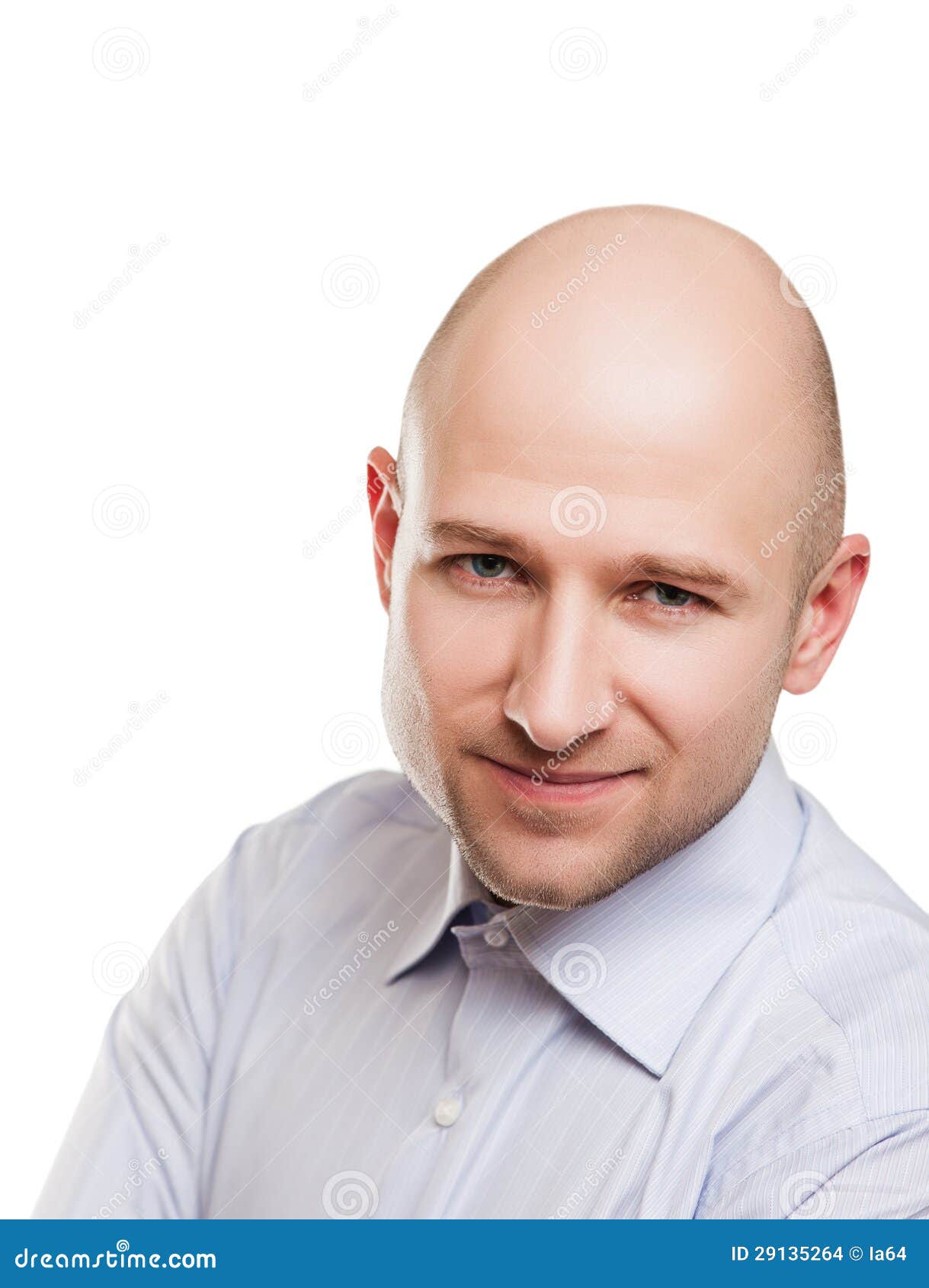 Bald man portrait stock photo. Image of businessman, healthy - 29135264