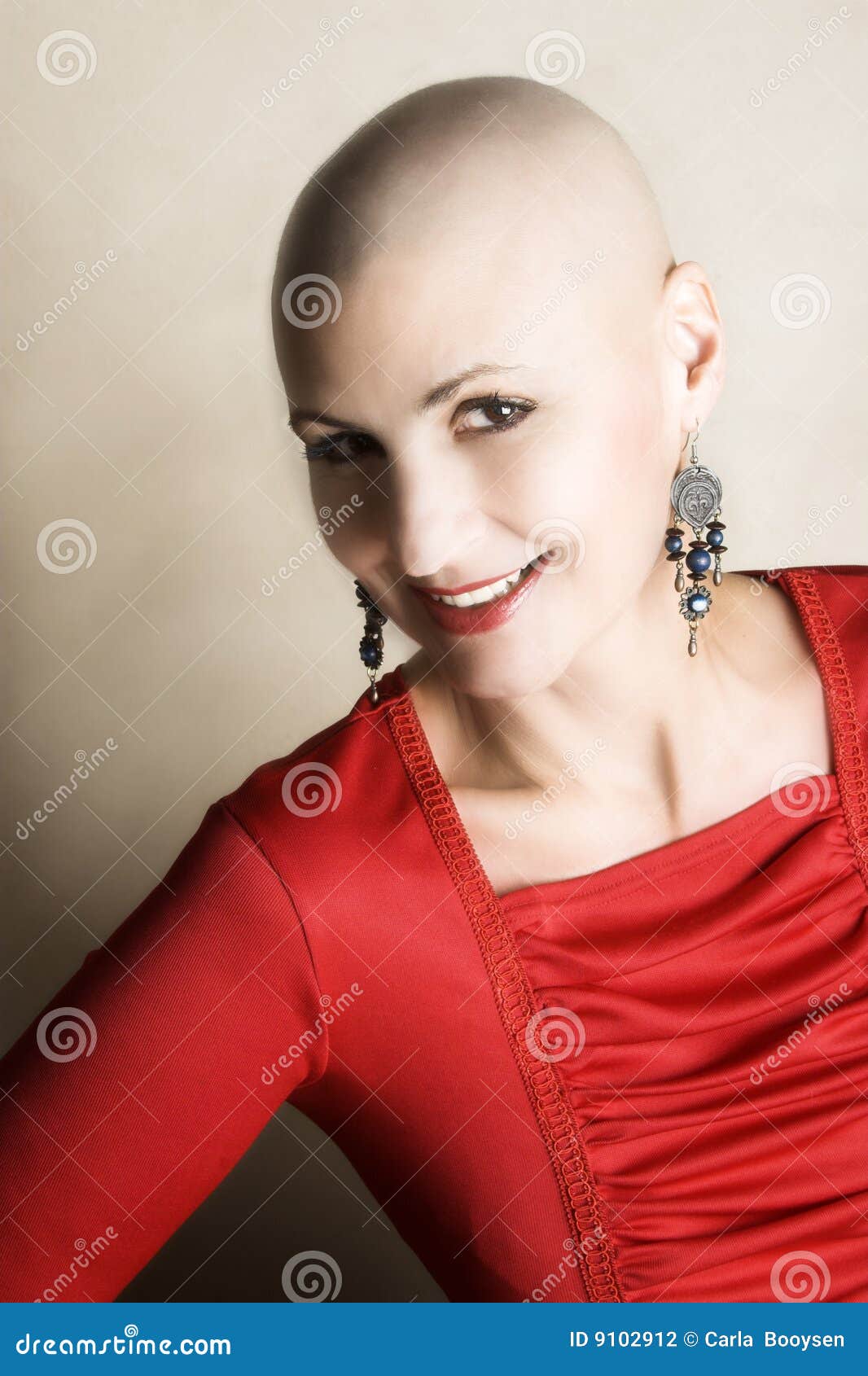 Bald Woman stock photo. Image of rich, happiness, eyes - 9102912