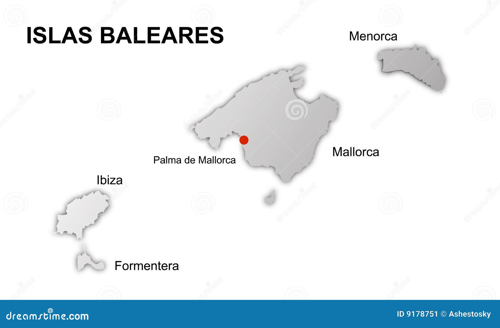 balearic islands spain  map