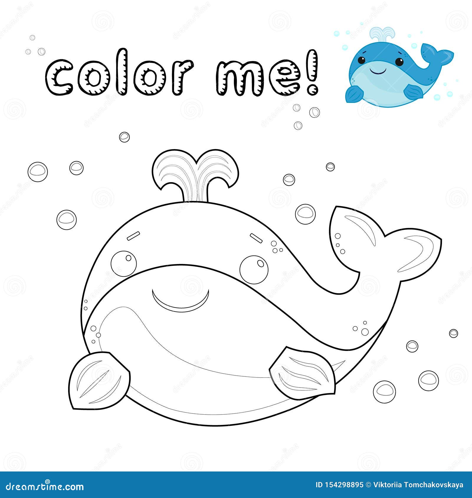 Coloring page - Baleia no Oceano