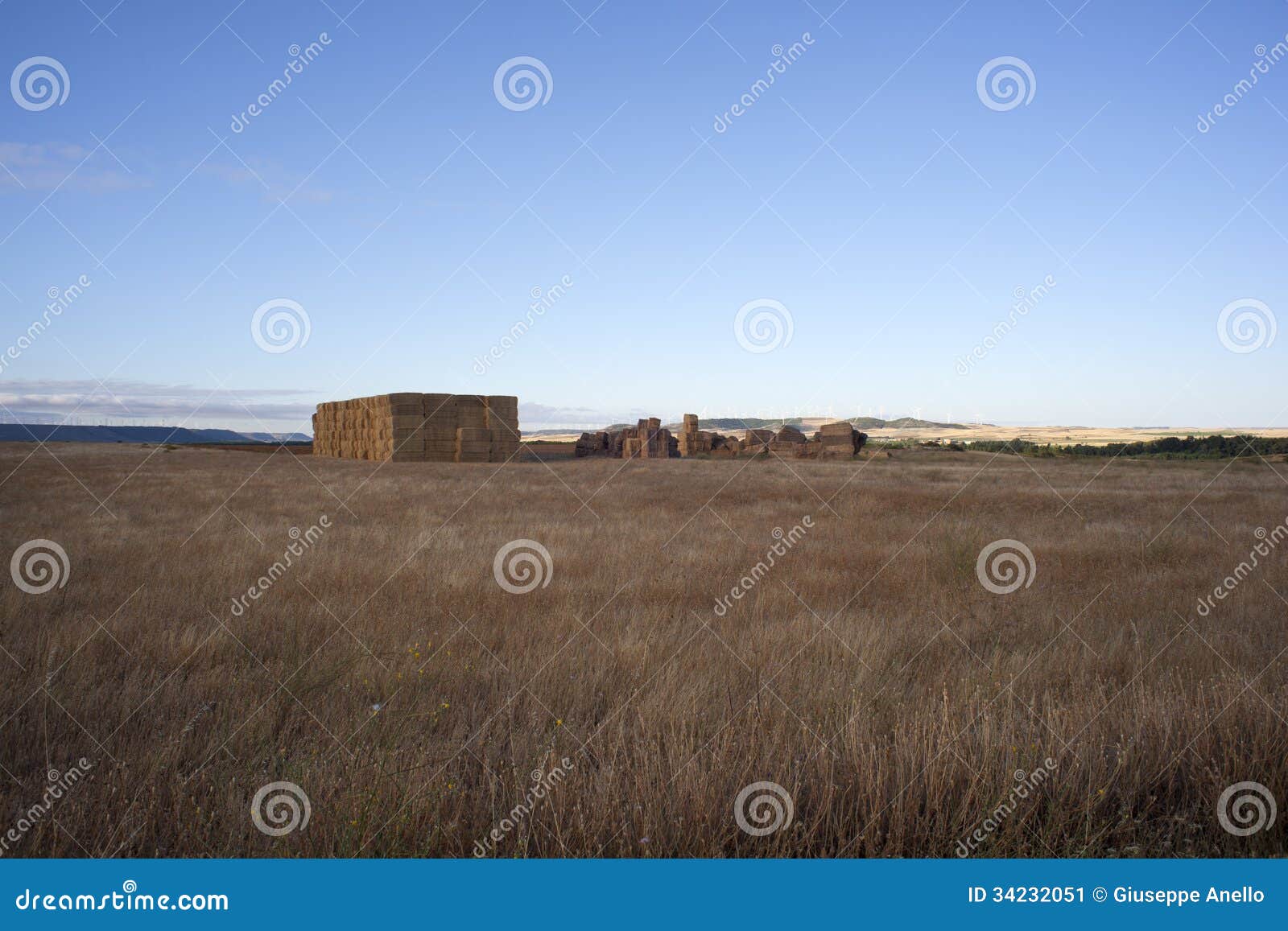 Bales of Hay, Spanish Countryside Stock Image Image of ears, bales