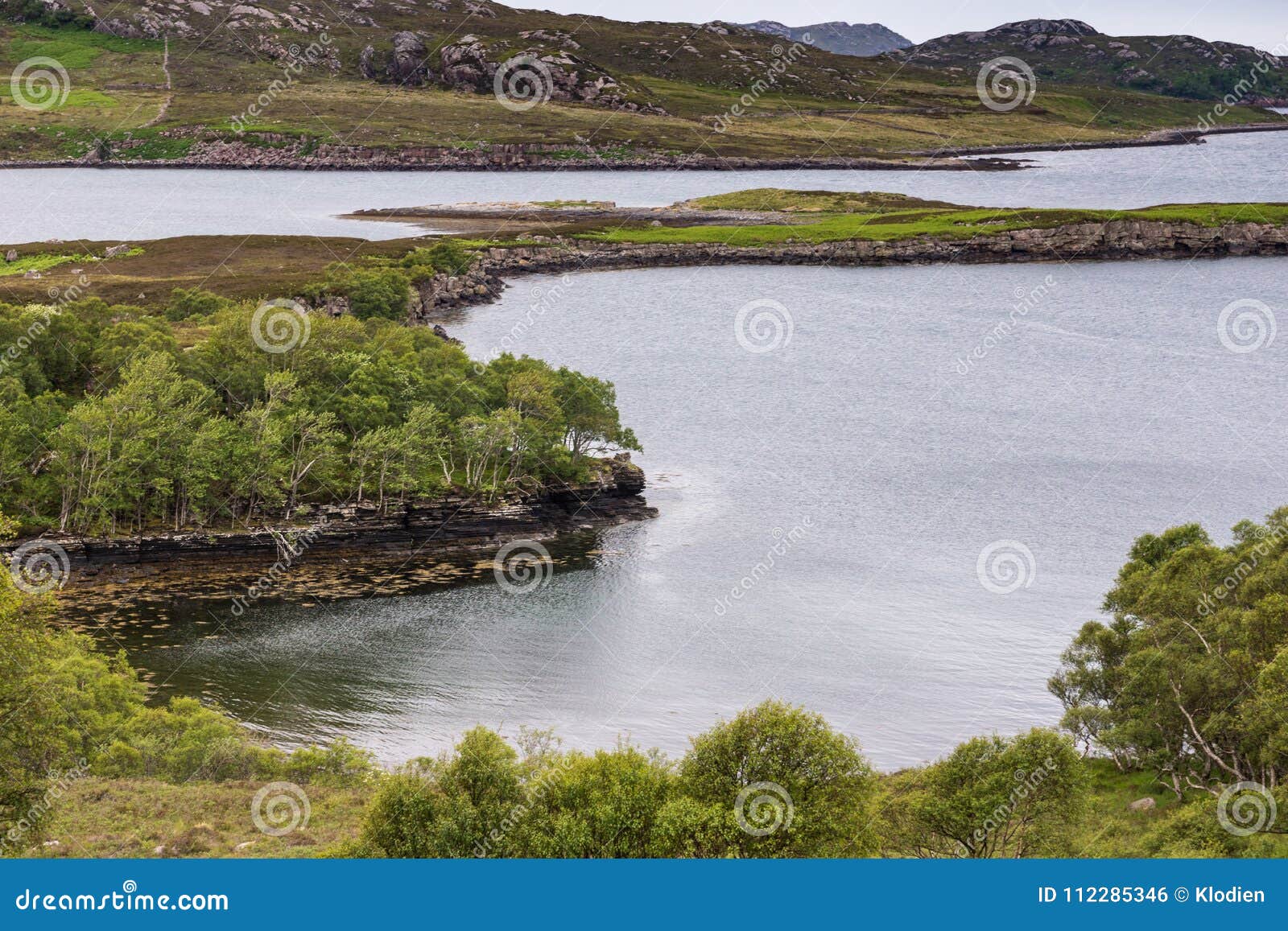 Closeup of Upper Loch Torriden Near Balgy, Scotland. Stock Photo ...