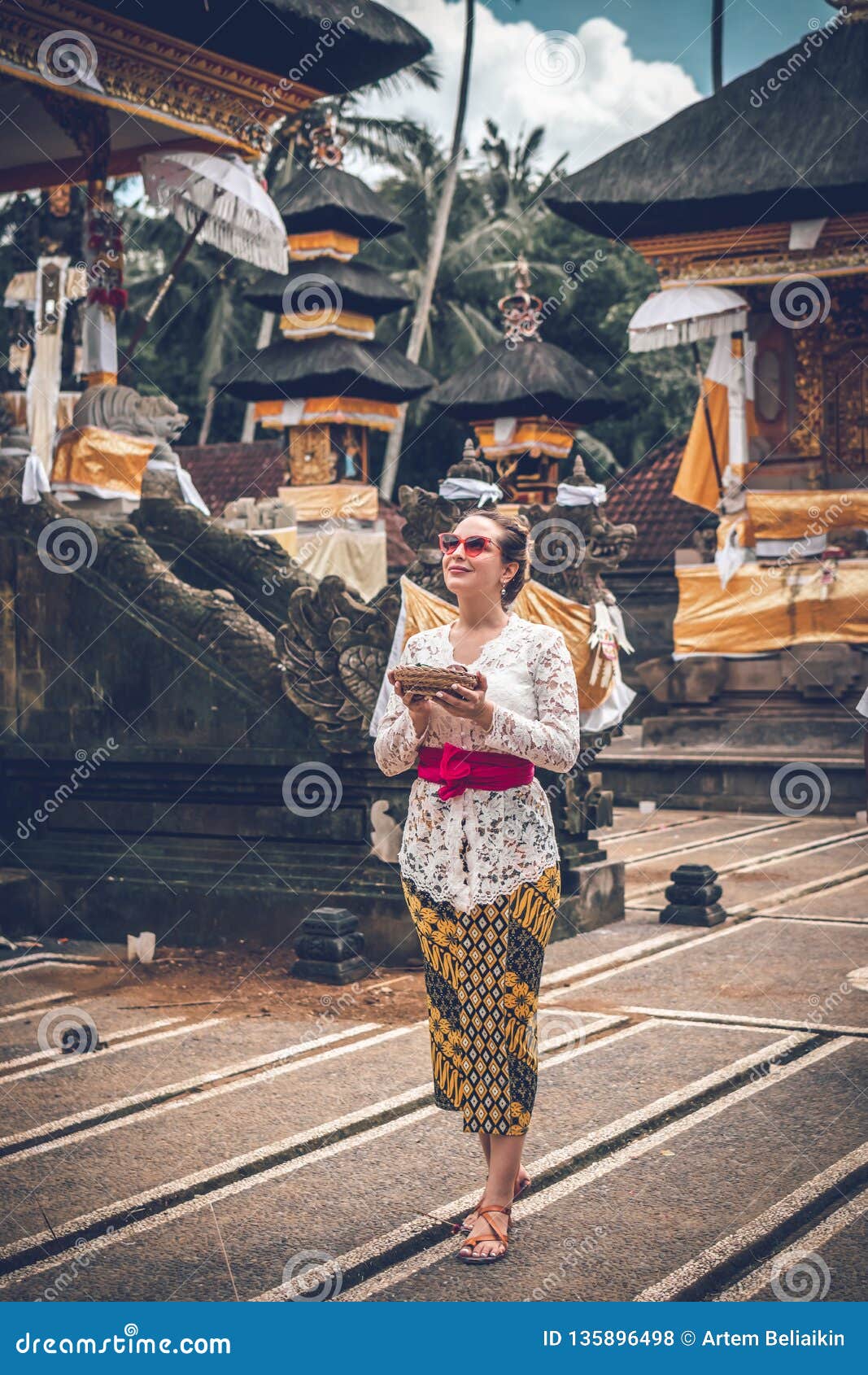  BALI  INDONESIA DECEMBER 26 2022 European Woman In 