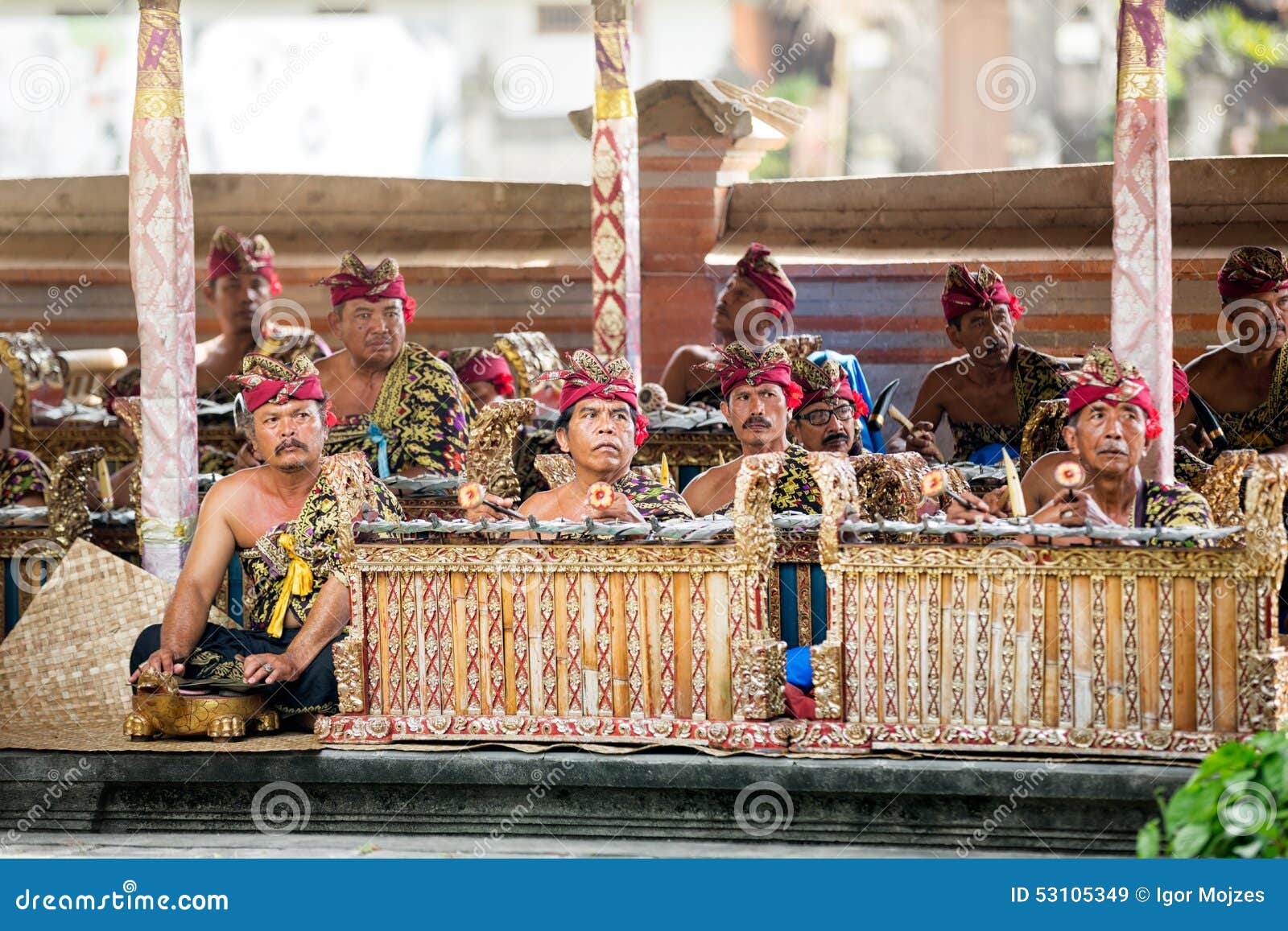  BALI  INDONESIA DECEMBER 24 2014 Group Of Musicians 