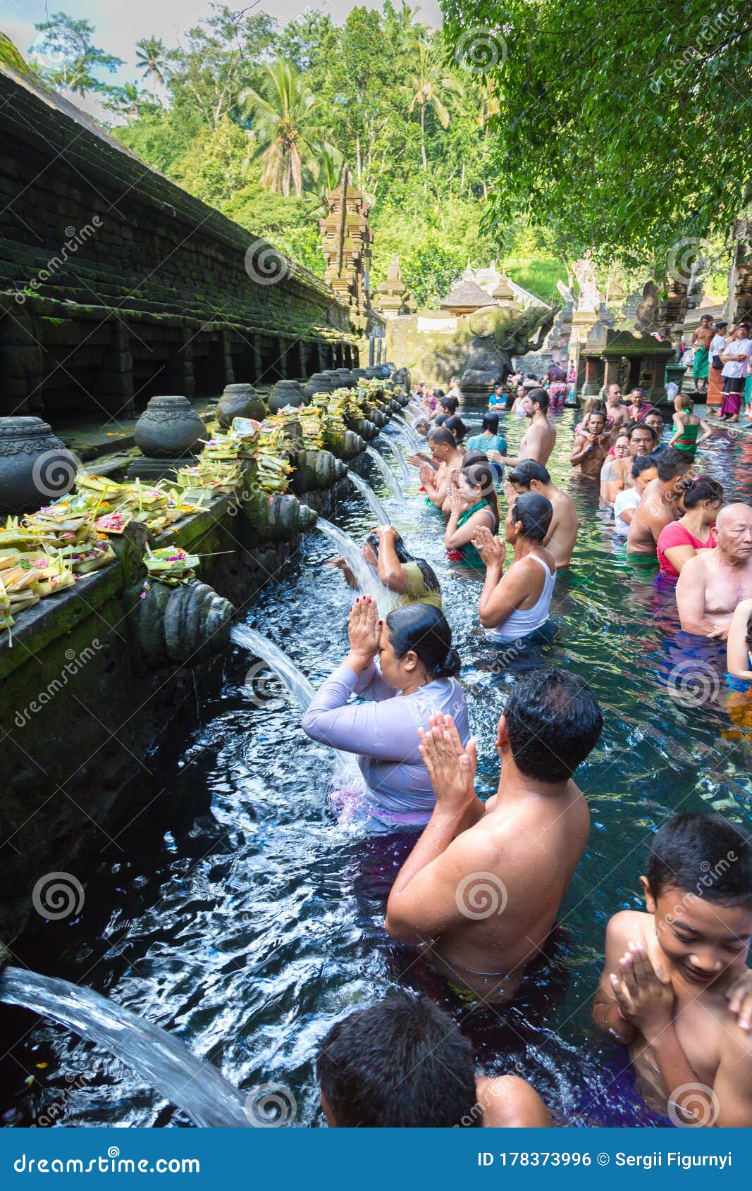 Pura Tirta Empul Temple On Bali Editorial Photo Image Of Cleansing 