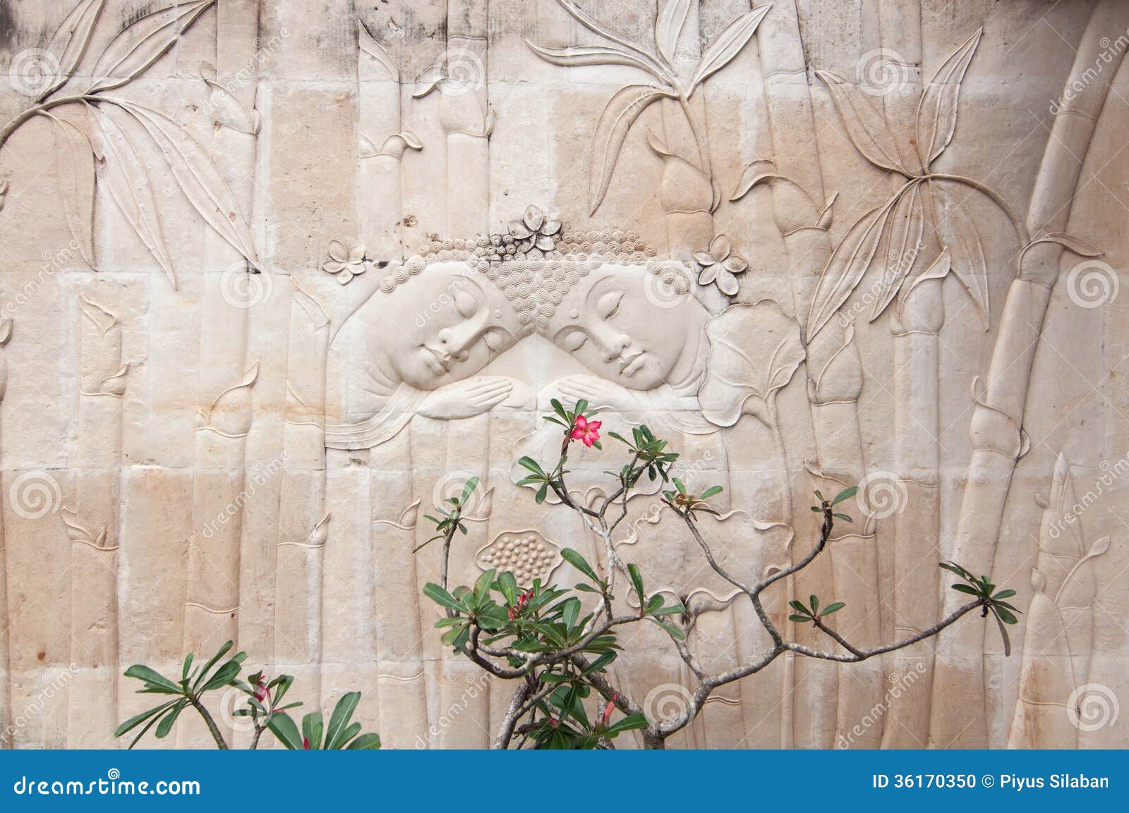 Bali limestone carving. stock photo. Image of mural, abstrac 36170350