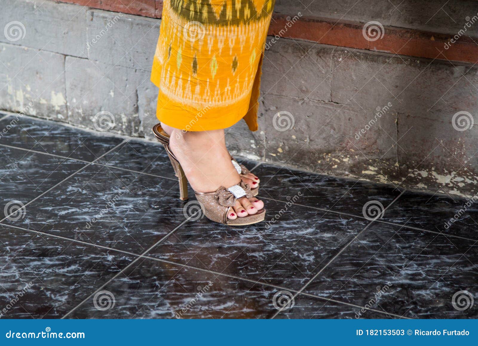 bali women`s feet