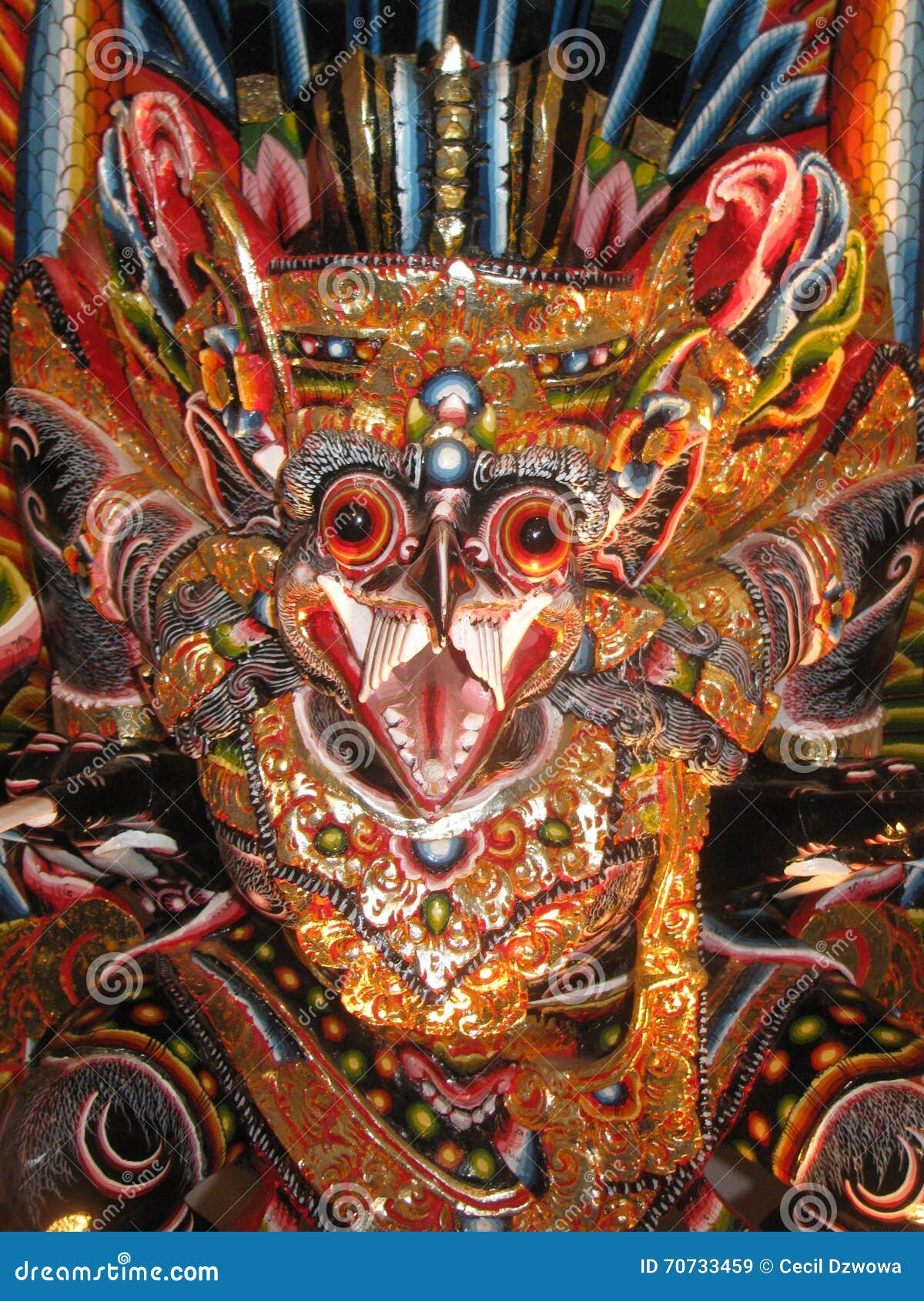 Balinese Barong on Display. Editorial Stock Image - Image of creature