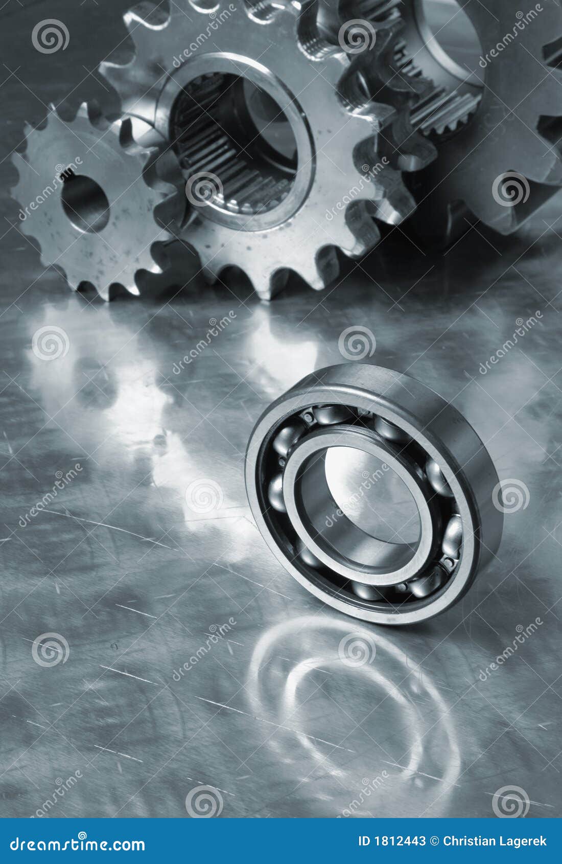 Ballbearing with gears stock image. Image of clockwork 1812443